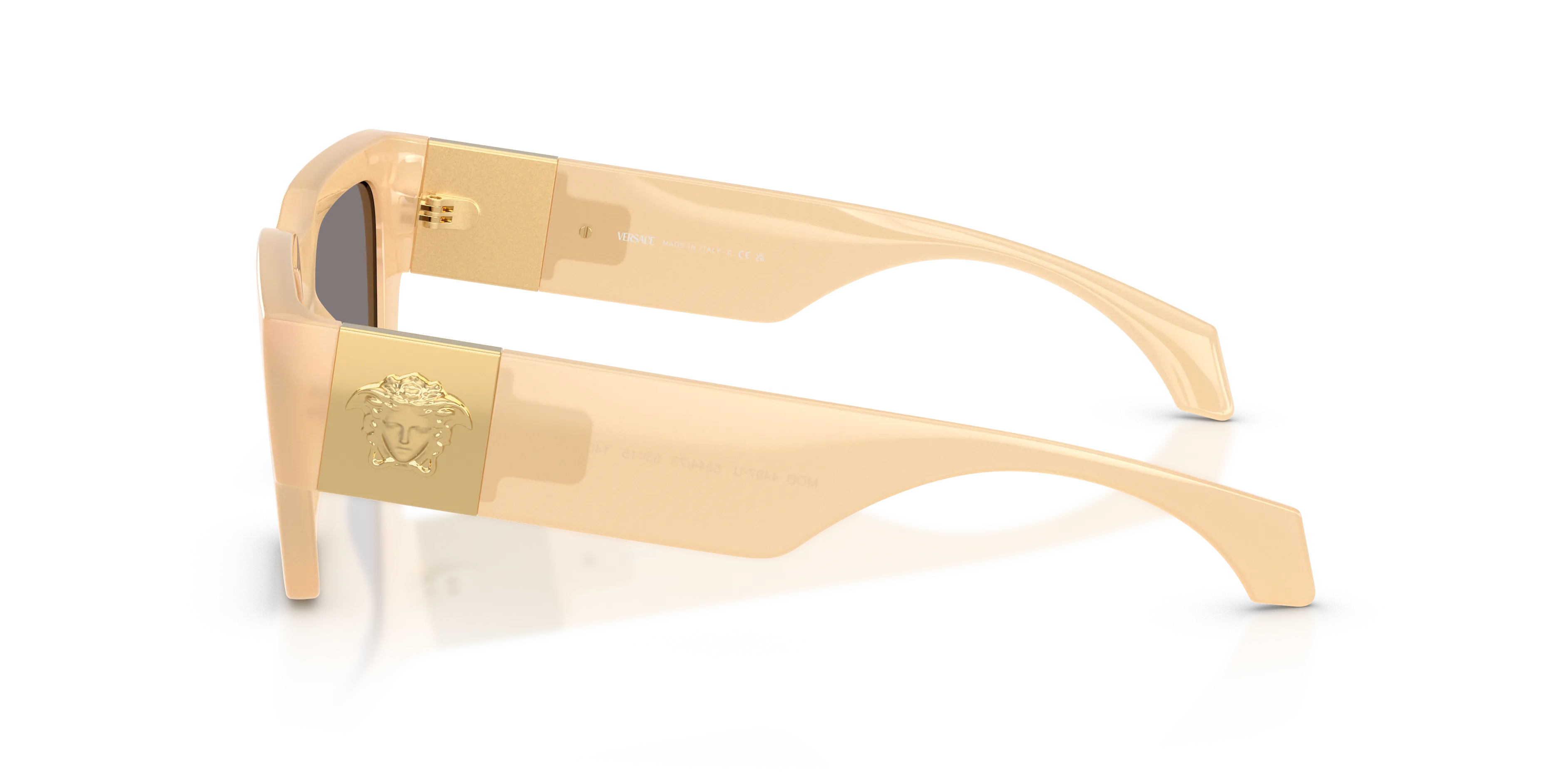 Versace VE4497U 554473 Occhiali da sole Iniettato Rosa Marrone Squadrata Normale - immagine 4