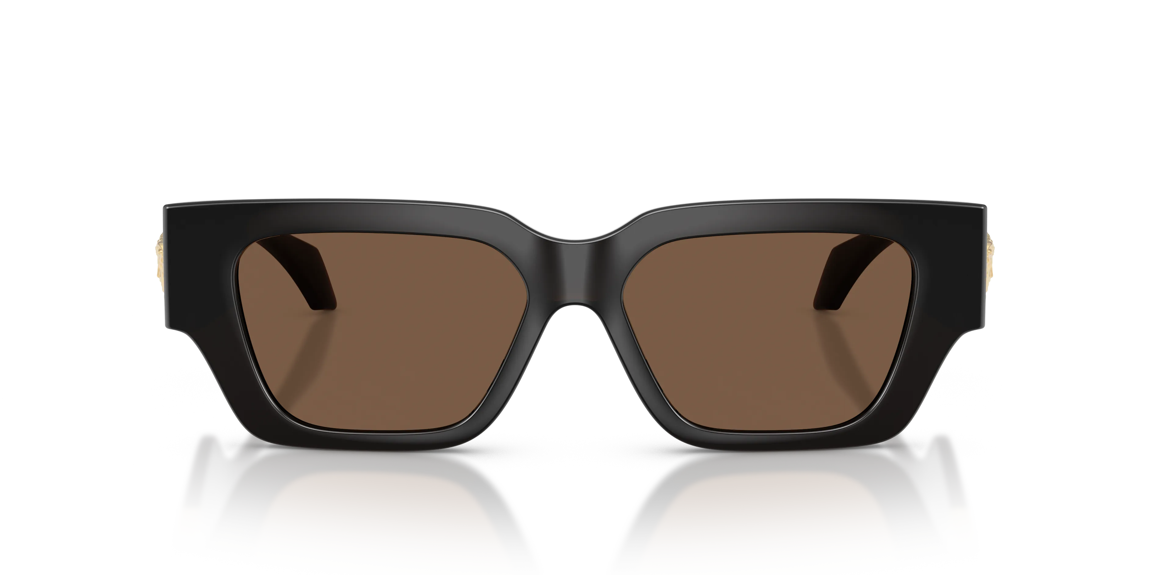 Versace VE4497U 554373 Occhiali da sole Iniettato Marrone Marrone Squadrata Normale - immagine 3