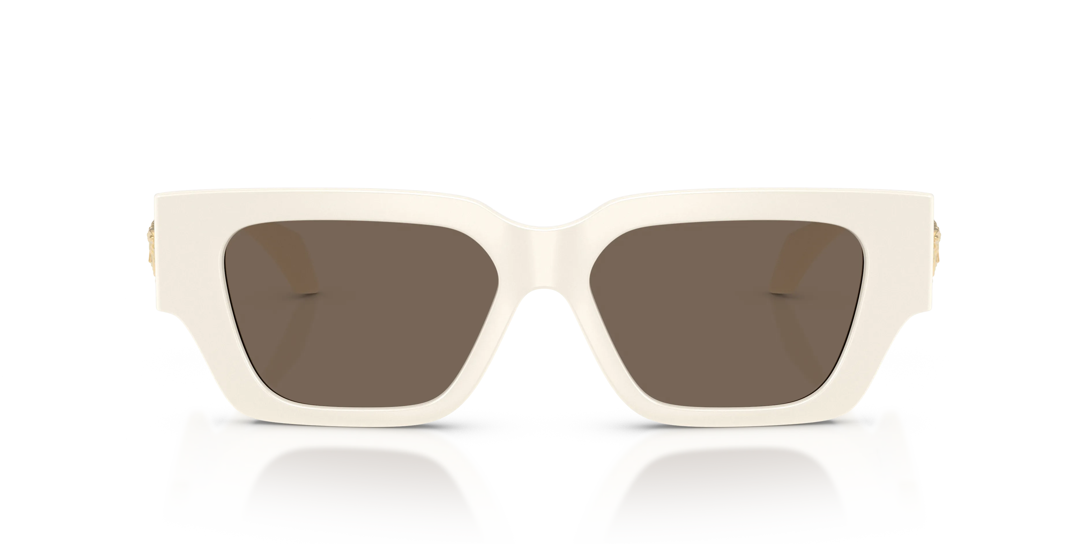 Versace VE4497U 314/73 Occhiali da sole Iniettato Bianco Marrone Squadrata Normale - immagine 3