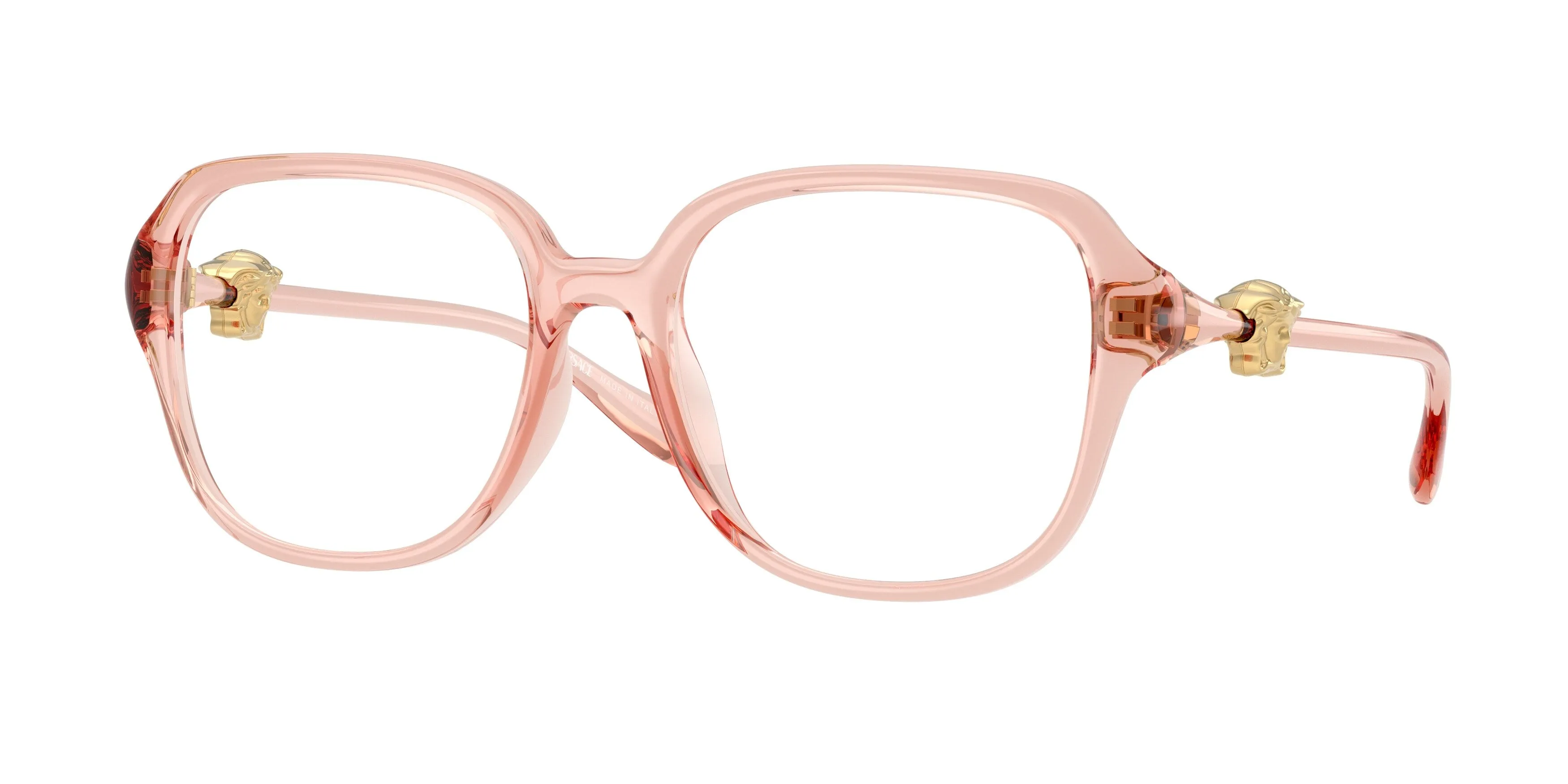 Versace VE3386D 5533 Montature da vista Iniettato Rosa Squadrata Normale - immagine 1