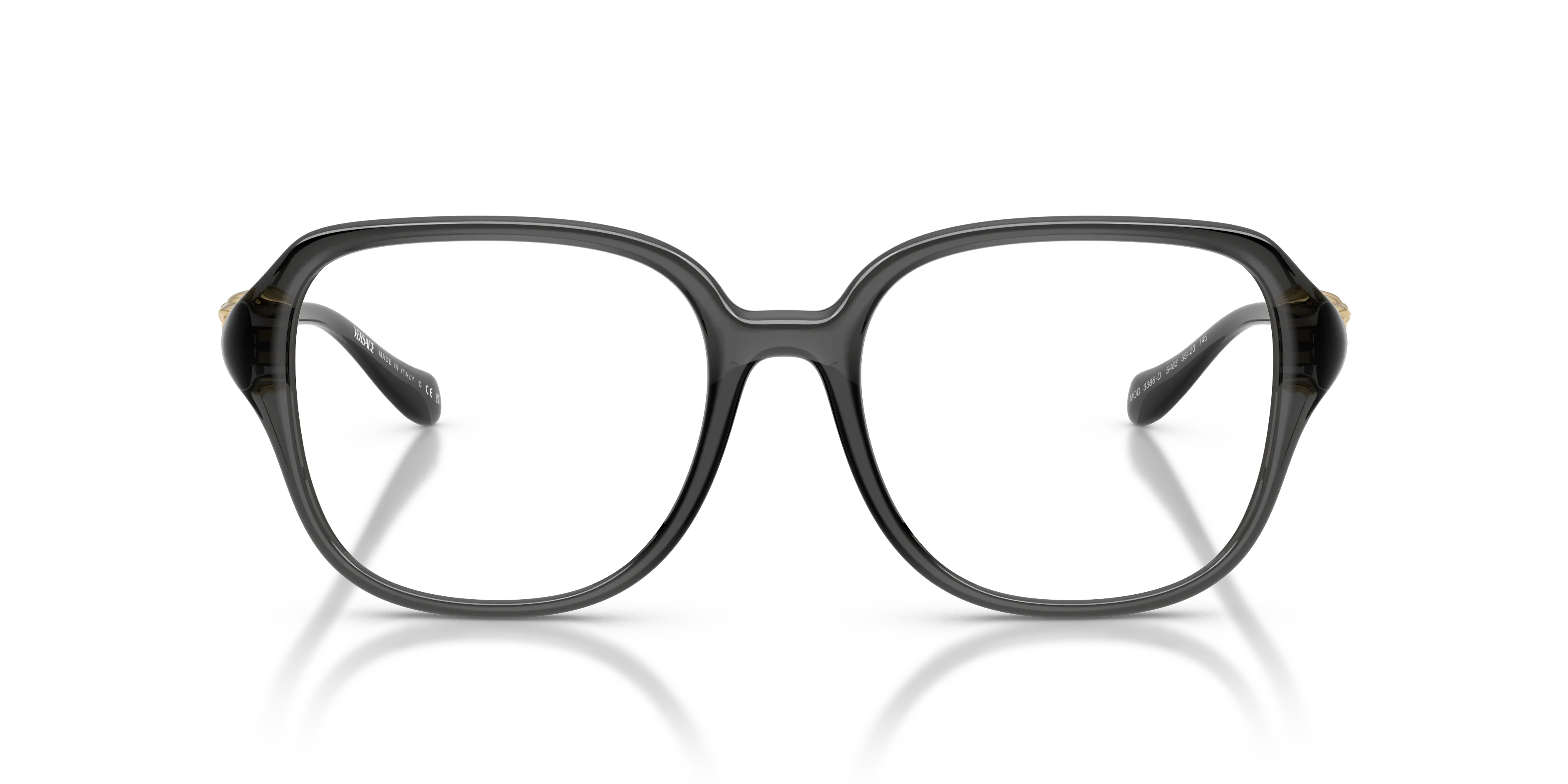 Versace VE3386D 5483 Montature da vista Iniettato Grigio Squadrata Normale - immagine 3
