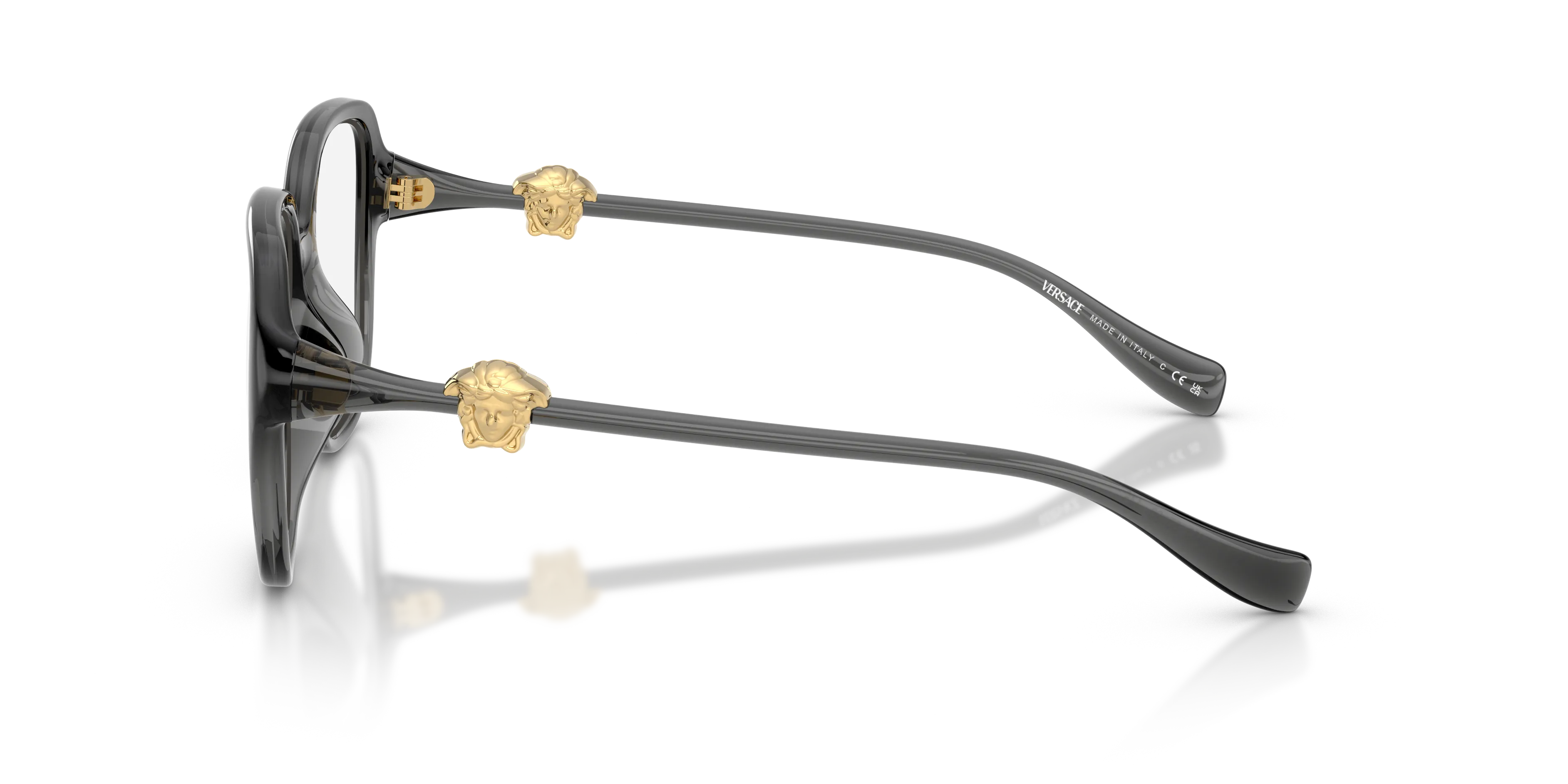 Versace VE3386D 5483 Montature da vista Iniettato Grigio Squadrata Normale - immagine 4