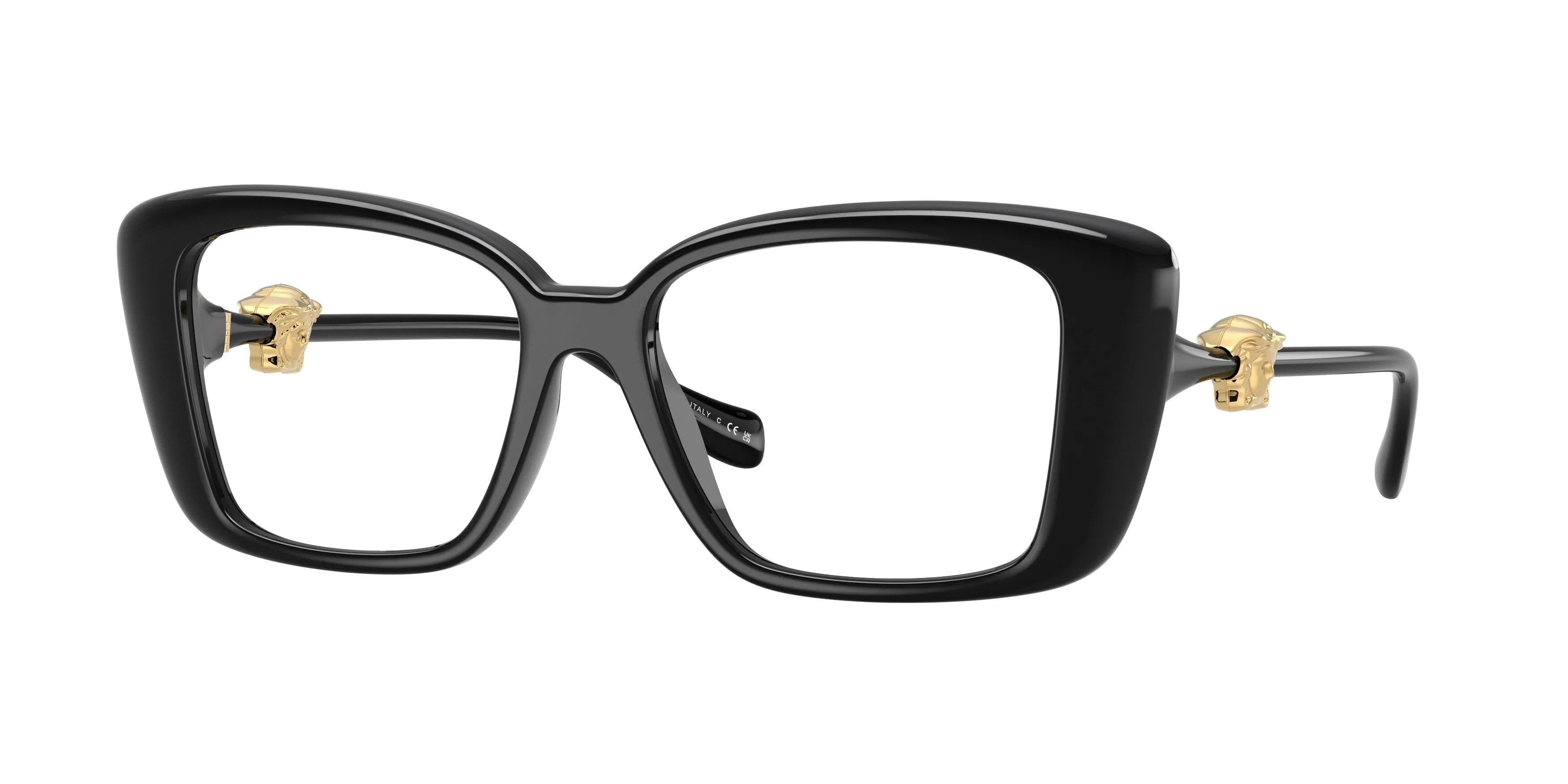 Versace VE3385U GB1 Montature da vista Iniettato Nero Squadrata Normale - immagine 1