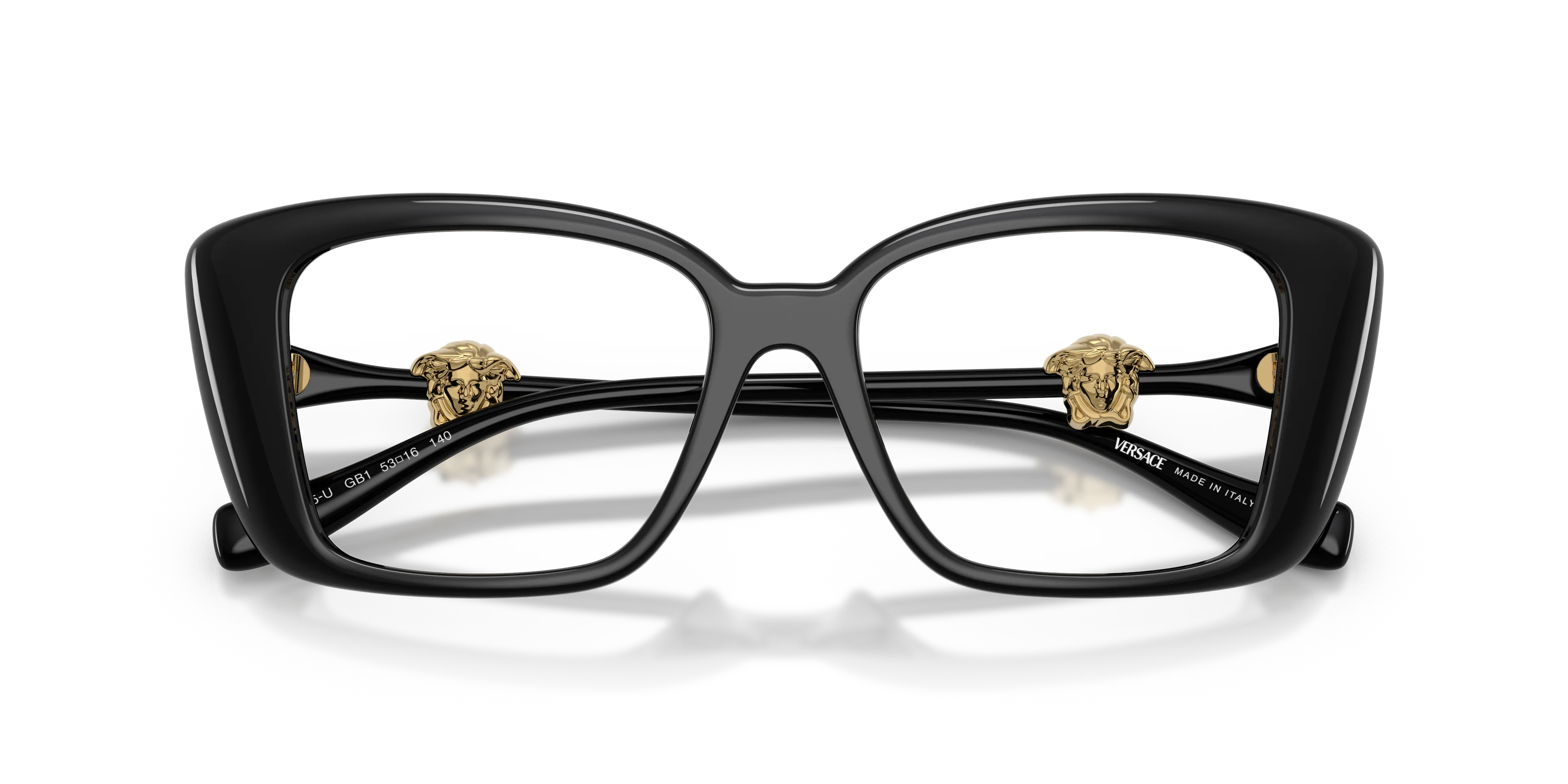 Versace VE3385U GB1 Montature da vista Iniettato Nero Squadrata Normale - immagine 2