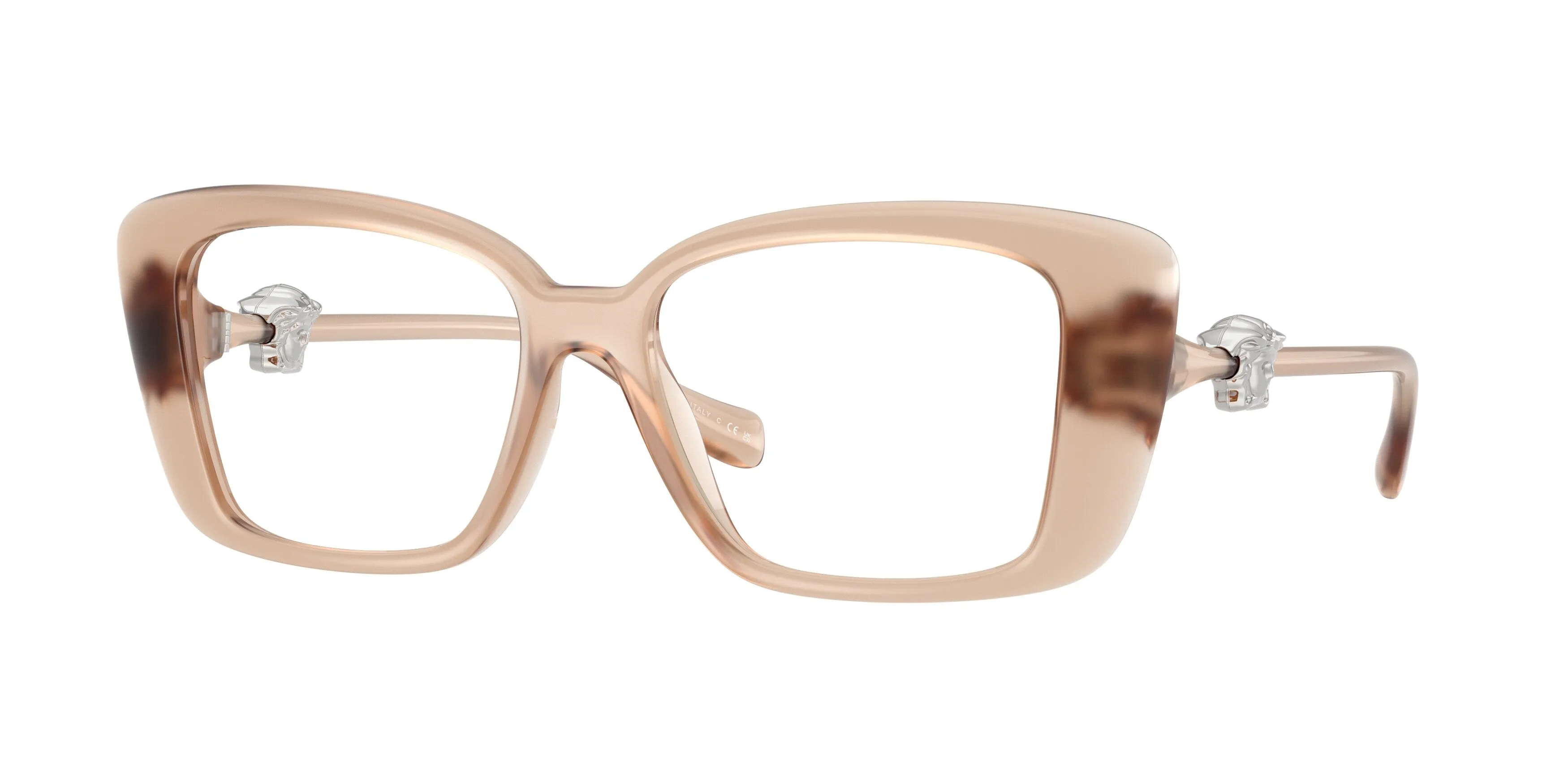 Versace VE3385U 5538 Montature da vista Iniettato Marrone Squadrata Normale - immagine 1