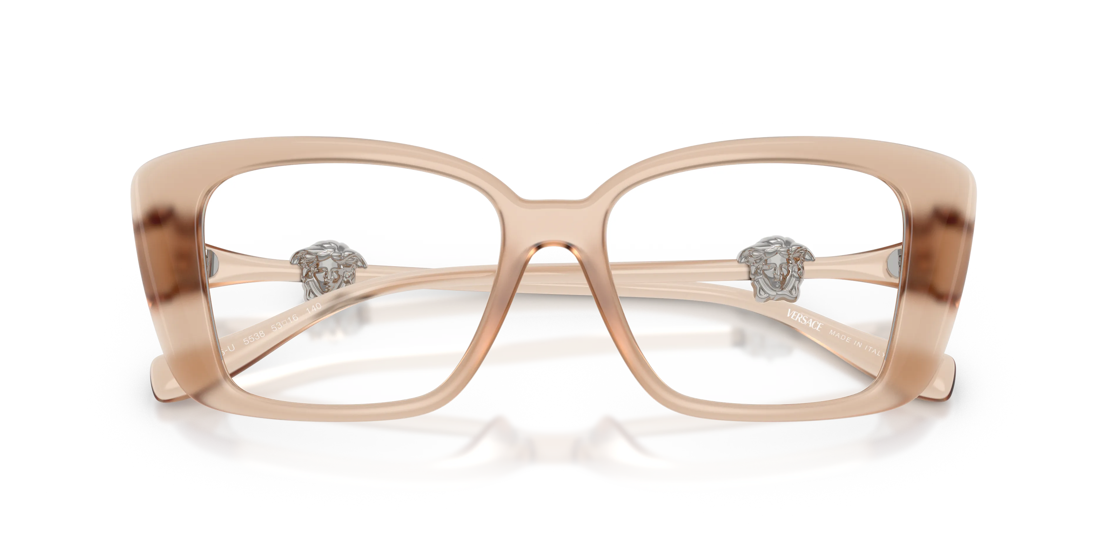 Versace VE3385U 5538 Montature da vista Iniettato Marrone Squadrata Normale - immagine 2