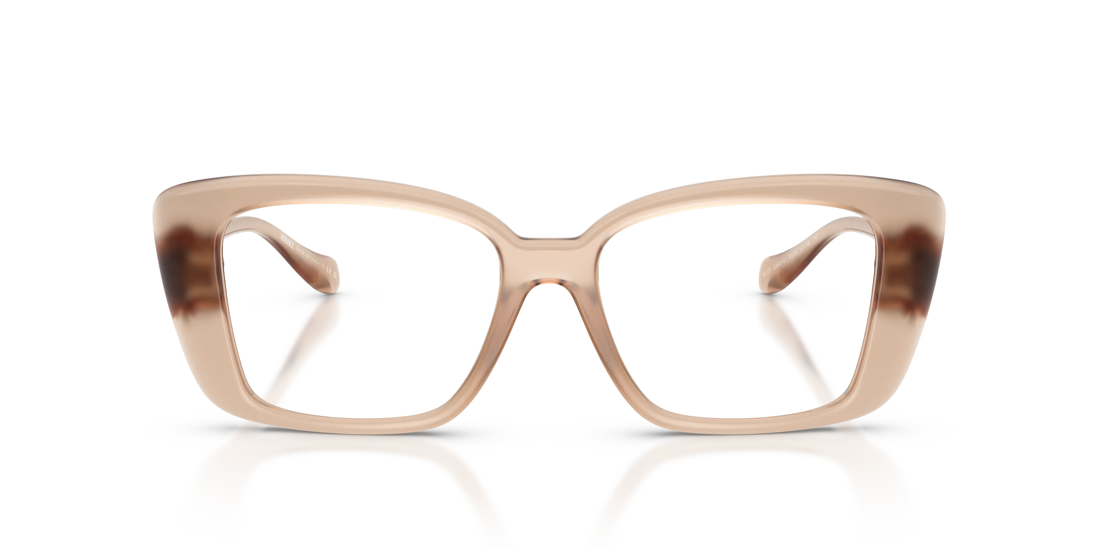 Versace VE3385U 5538 Montature da vista Iniettato Marrone Squadrata Normale - immagine 3