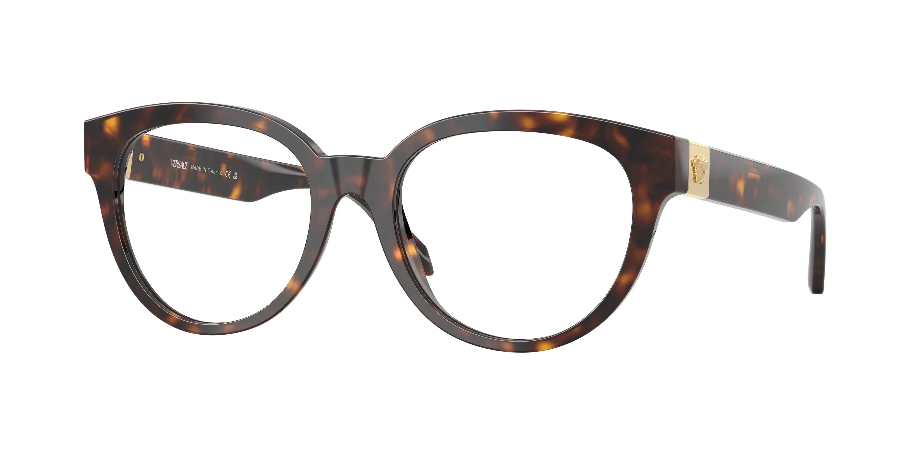 Versace VE3384 108 Montature da vista Acetato Tartaruga Rotonda Normale - immagine 1
