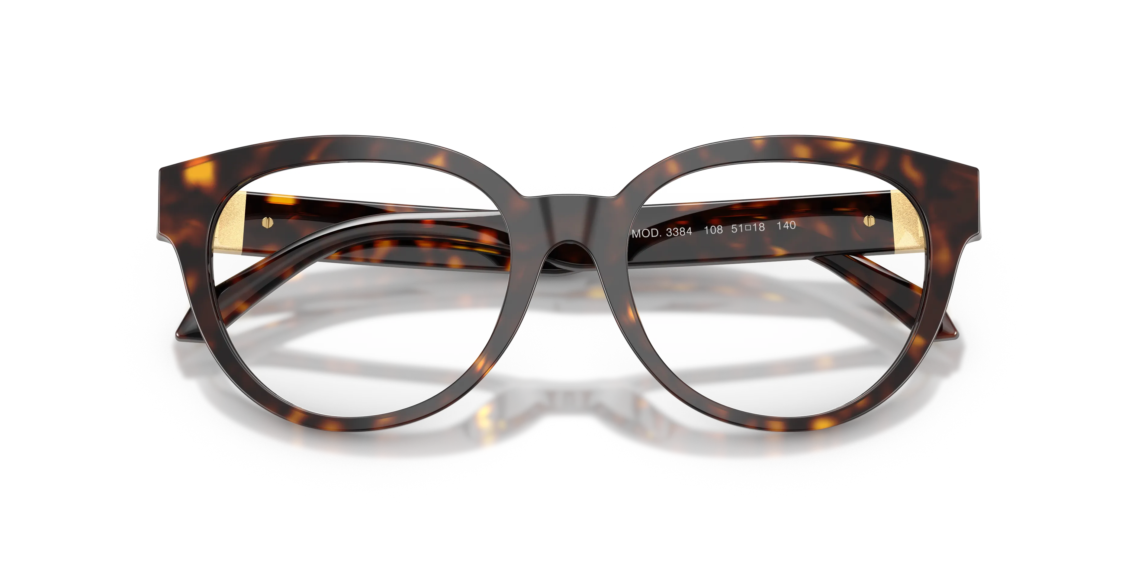 Versace VE3384 108 Montature da vista Acetato Tartaruga Rotonda Normale - immagine 2