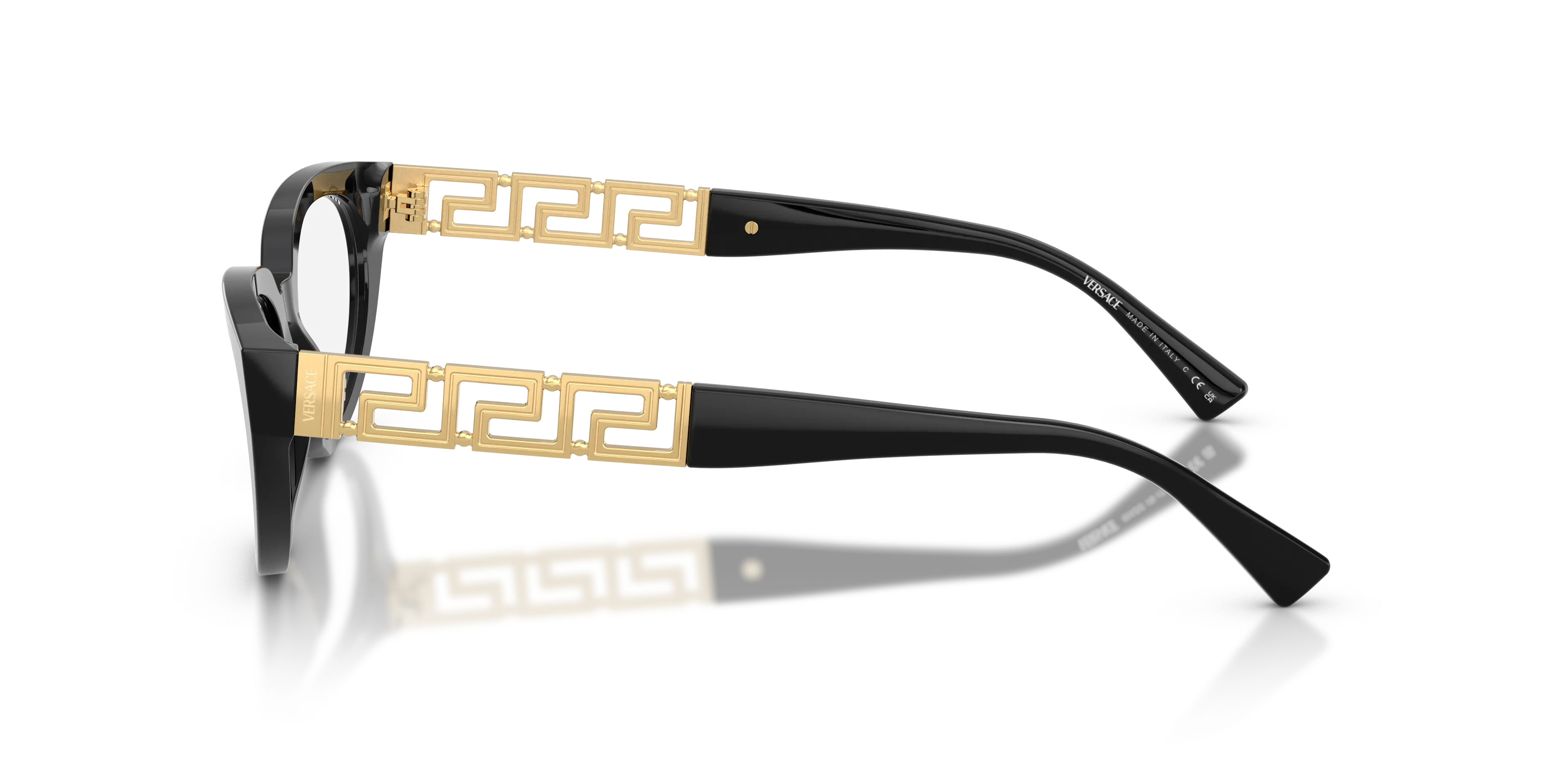 Versace VE3383 GB1 Montature da vista Acetato Nero Cat Eye Normale - immagine 4