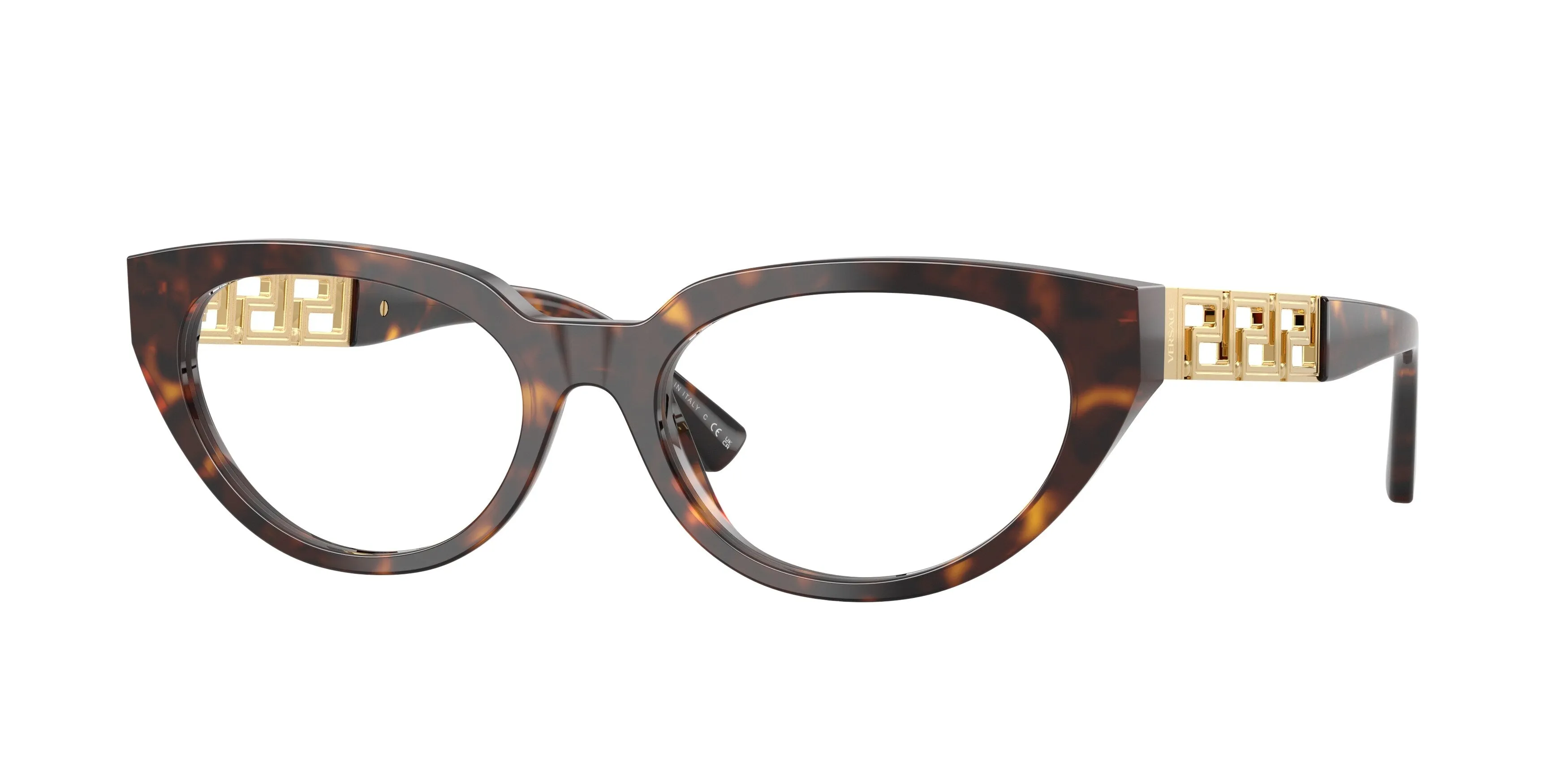 Versace VE3383 108 Montature da vista Acetato Tartaruga Cat Eye Normale - immagine 1