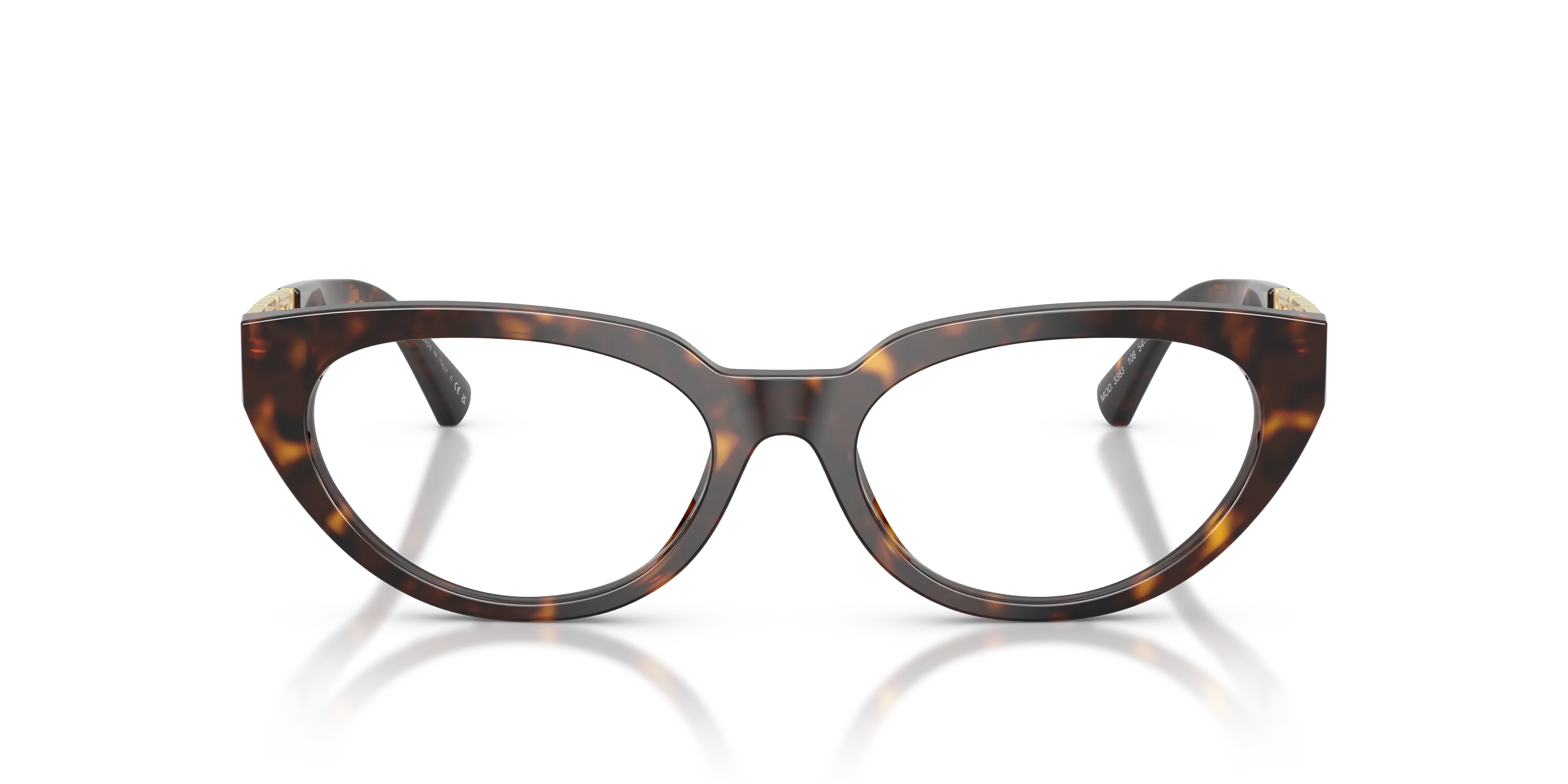 Versace VE3383 108 Montature da vista Acetato Tartaruga Cat Eye Normale - immagine 3