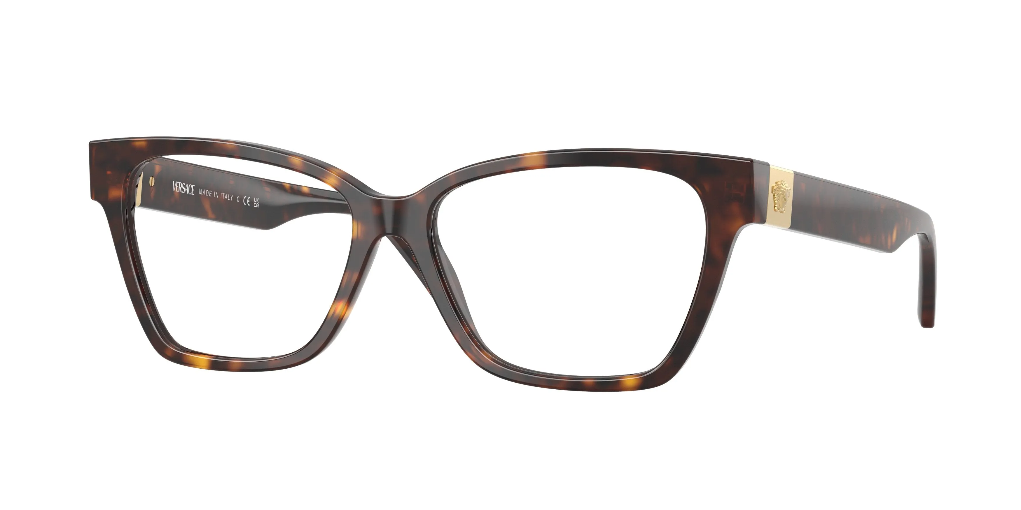 Versace VE3382 108 Montature da vista Acetato Tartaruga Cat Eye Normale - immagine 1