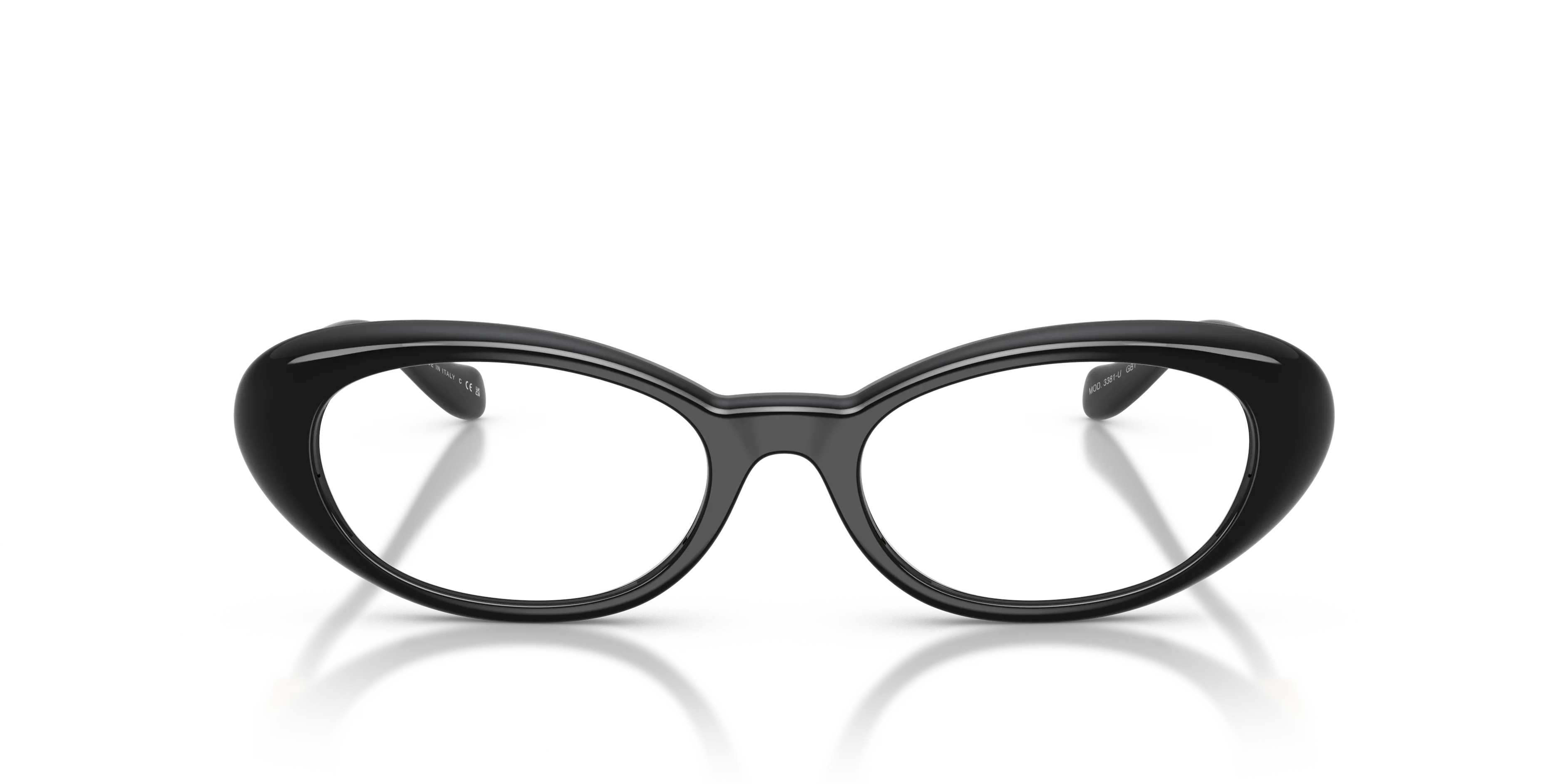 Versace VE3381U GB1 Montature da vista Iniettato Nero Rotonda Normale - immagine 3