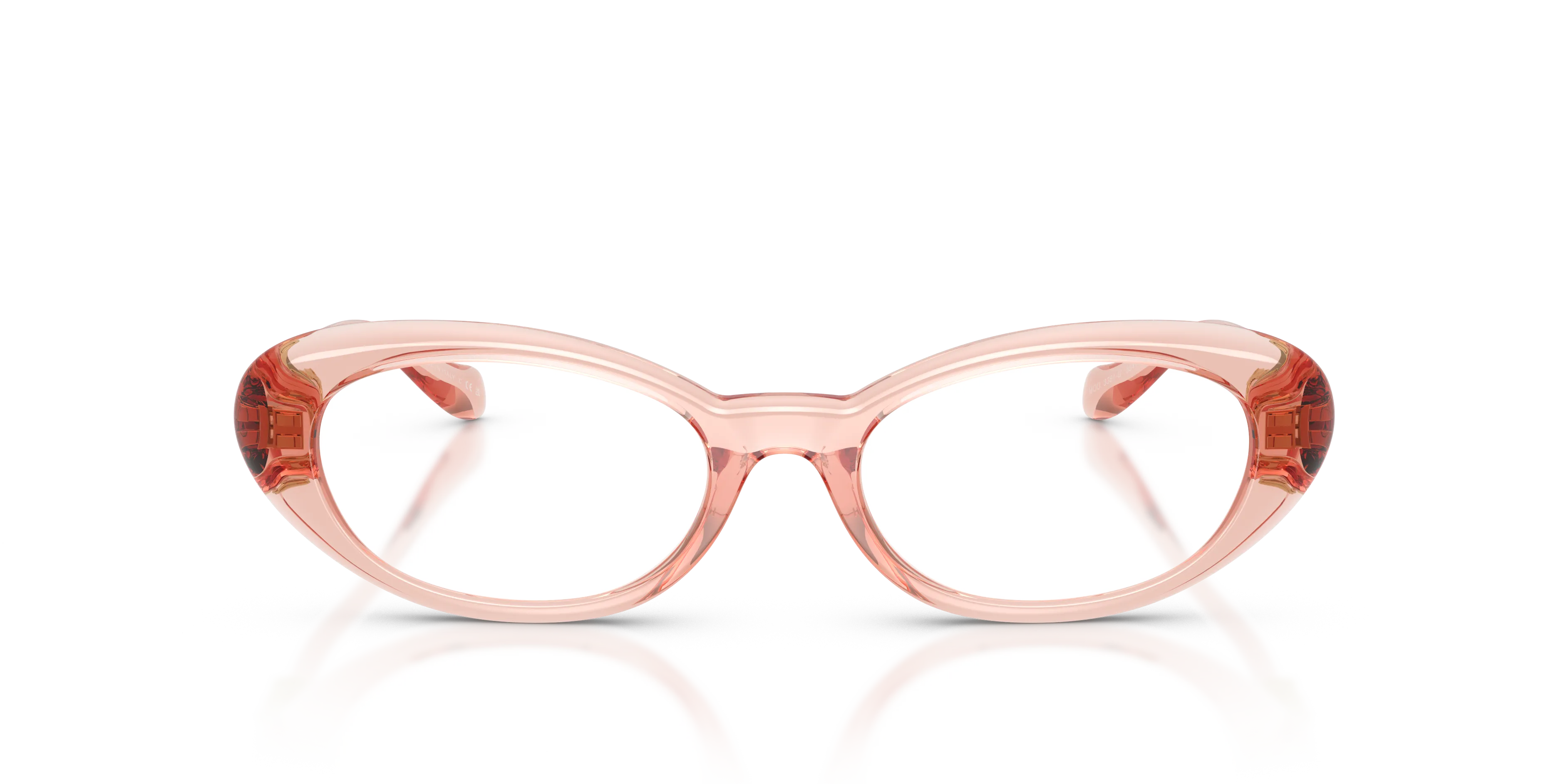 Versace VE3381U 5541 Montature da vista Iniettato Rosa Rotonda Normale - immagine 3
