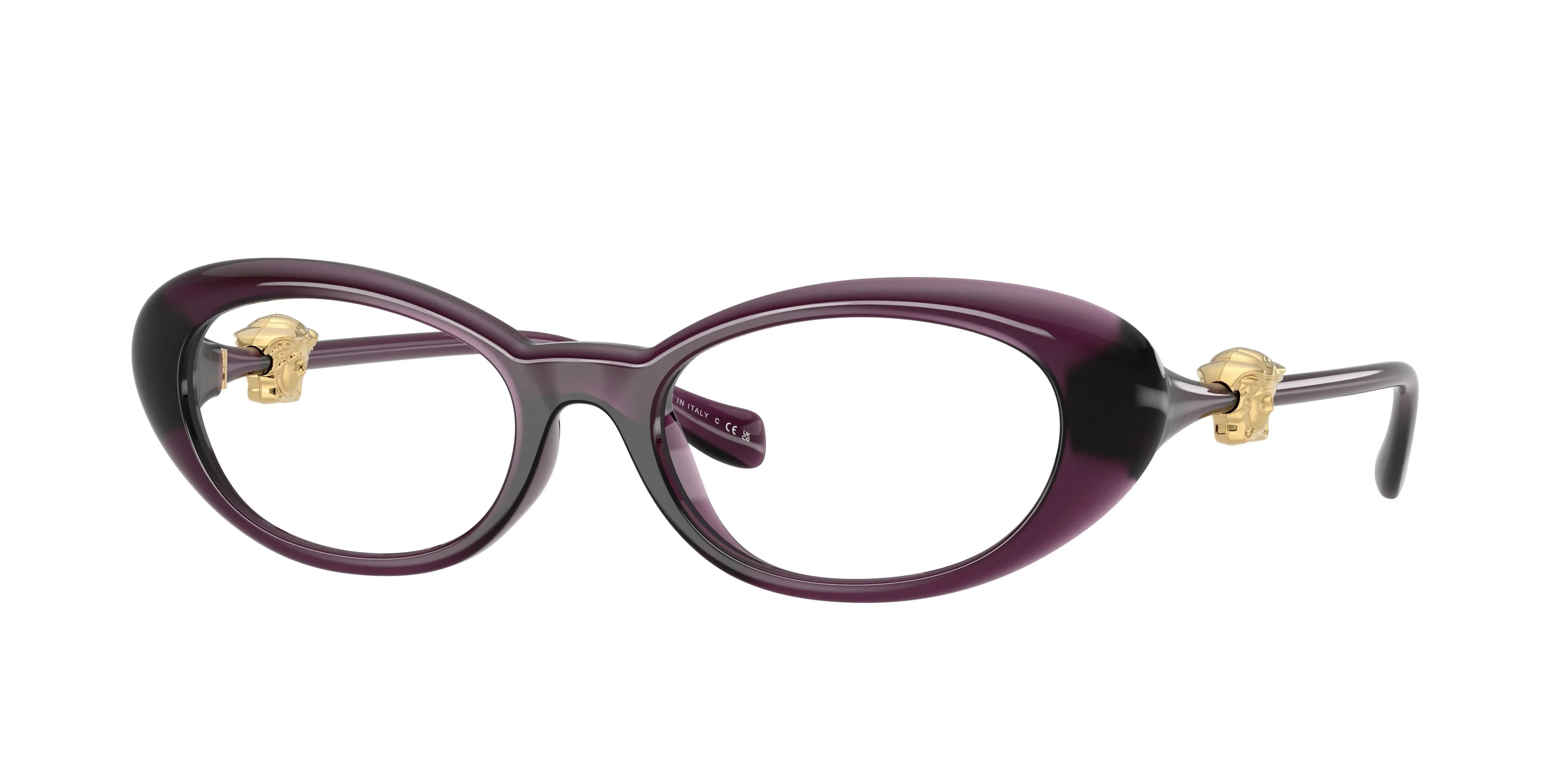 Versace VE3381U 5536 Montature da vista Iniettato Viola Rotonda Normale - immagine 1