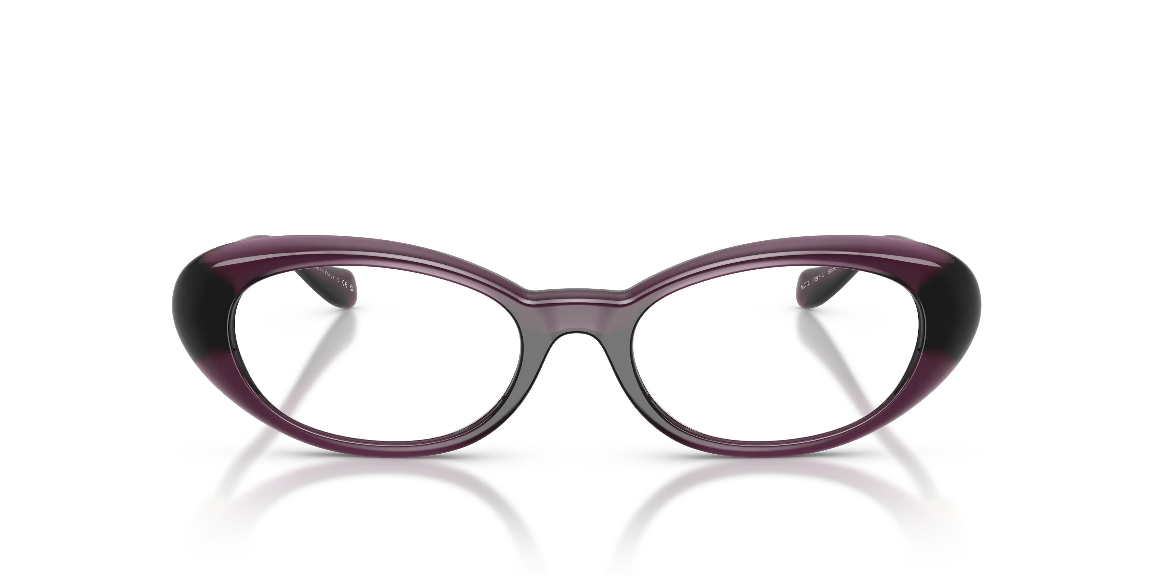Versace VE3381U 5536 Montature da vista Iniettato Viola Rotonda Normale - immagine 3