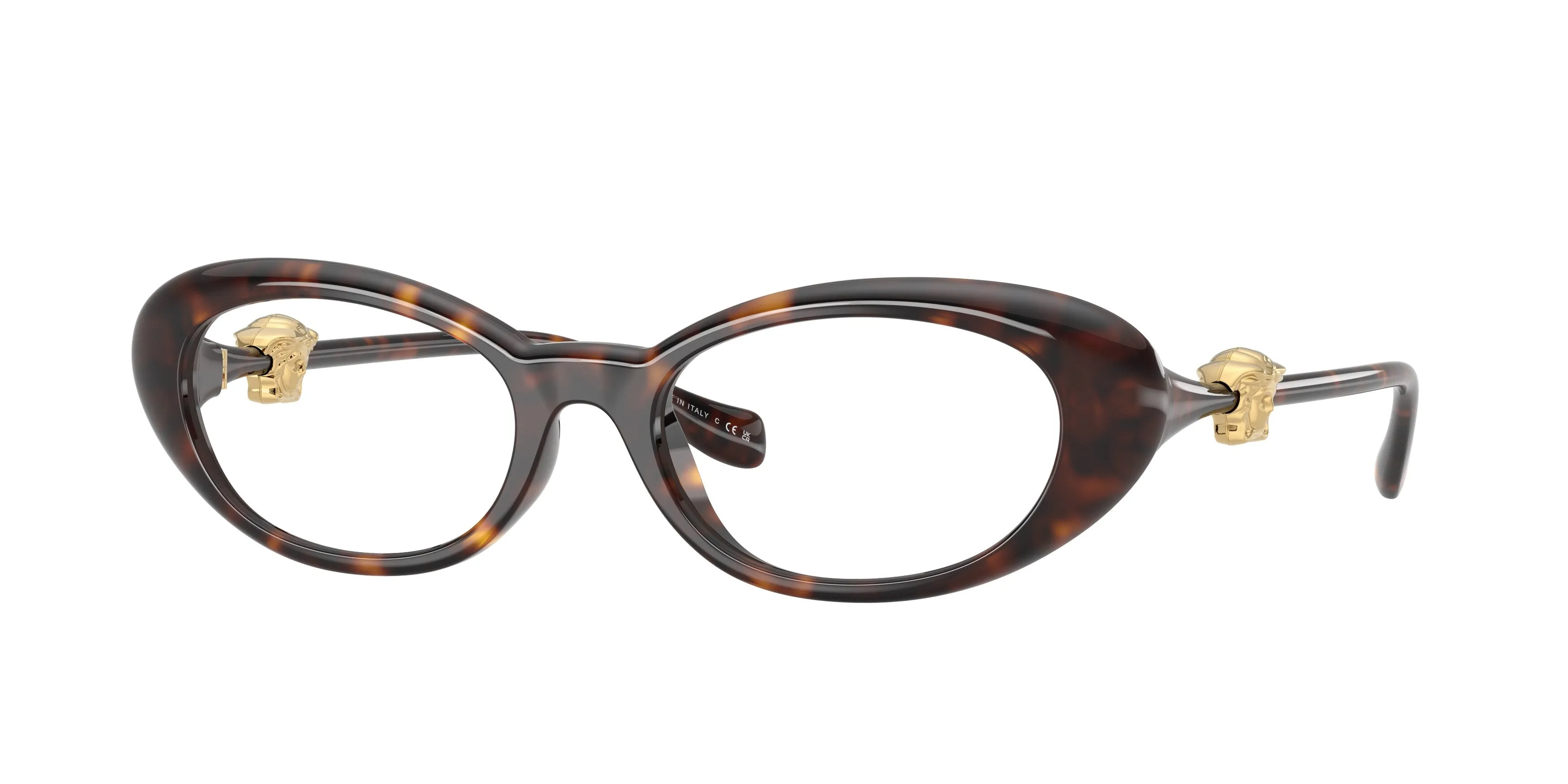 Versace VE3381U 108 Montature da vista Iniettato Tartaruga Rotonda Normale - immagine 1