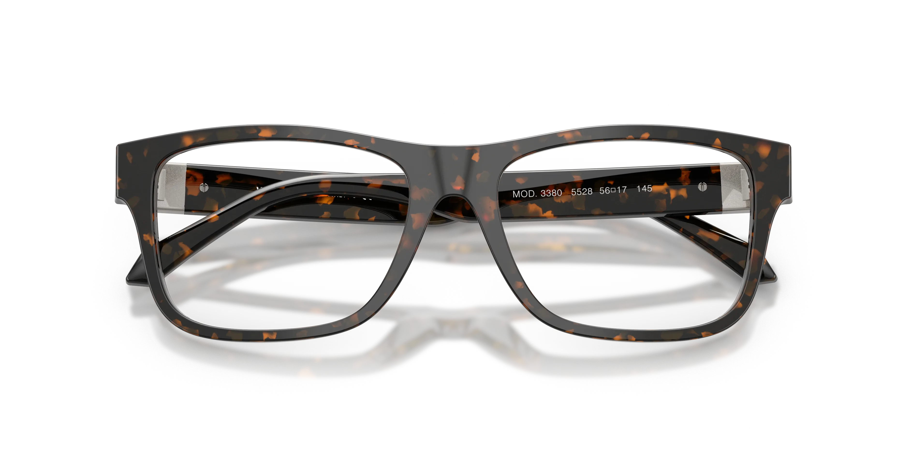 Versace VE3380 5528 Montature da vista Acetato Tartaruga Squadrata Normale - immagine 2