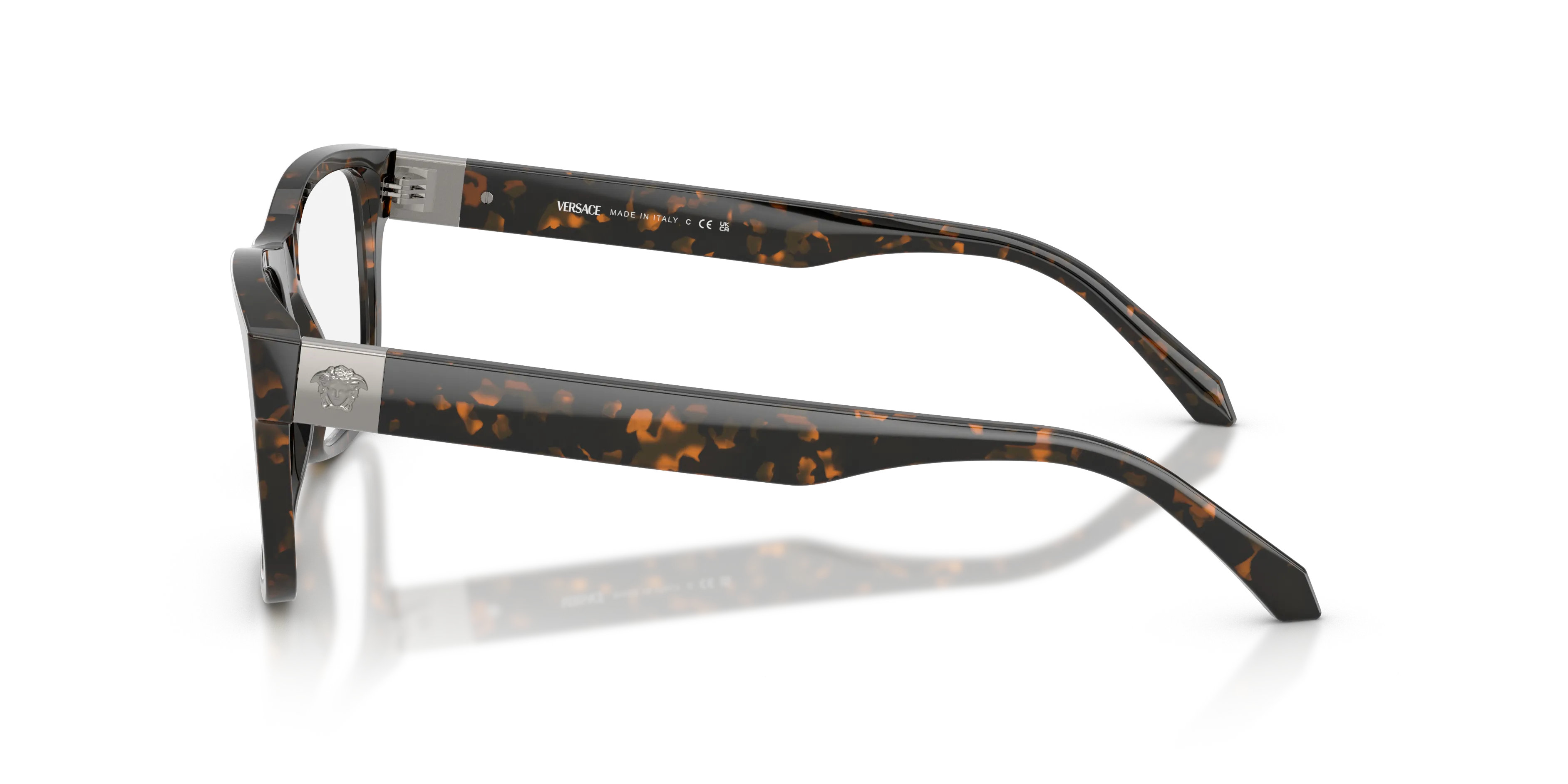 Versace VE3380 5528 Montature da vista Acetato Tartaruga Squadrata Normale - immagine 4