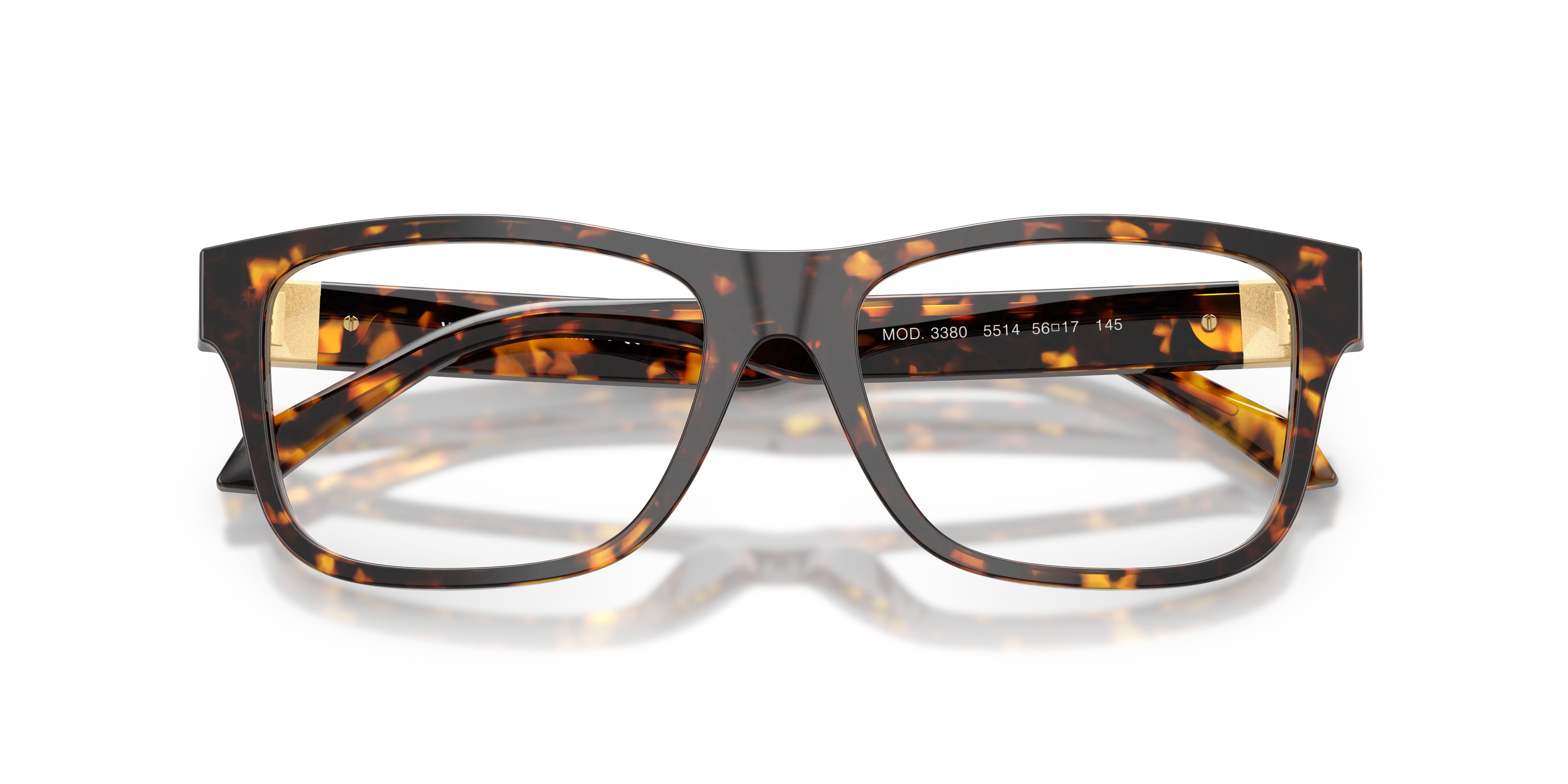 Versace VE3380 5514 Montature da vista Acetato Tartaruga Squadrata Normale - immagine 2