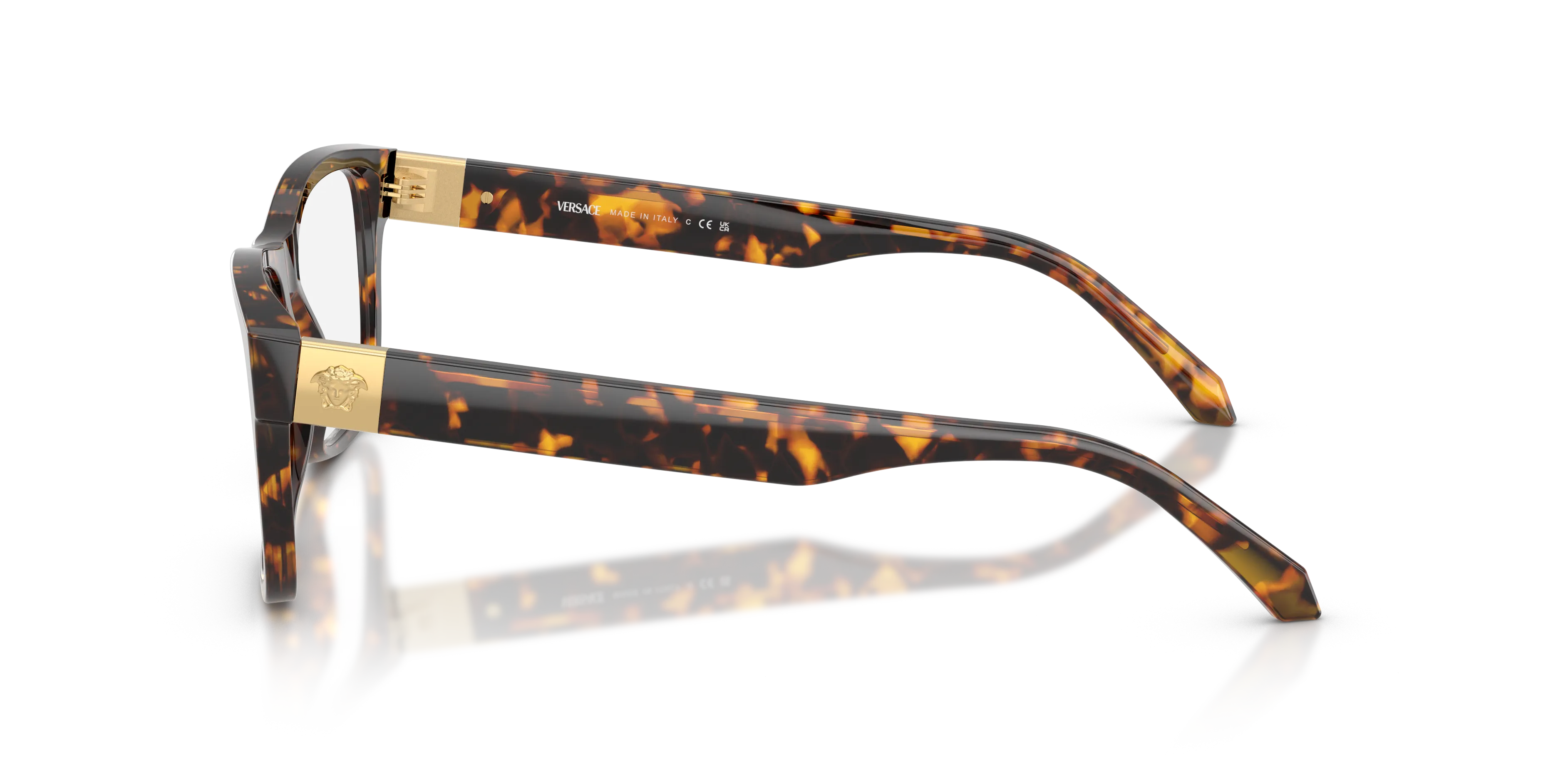 Versace VE3380 5514 Montature da vista Acetato Tartaruga Squadrata Normale - immagine 4