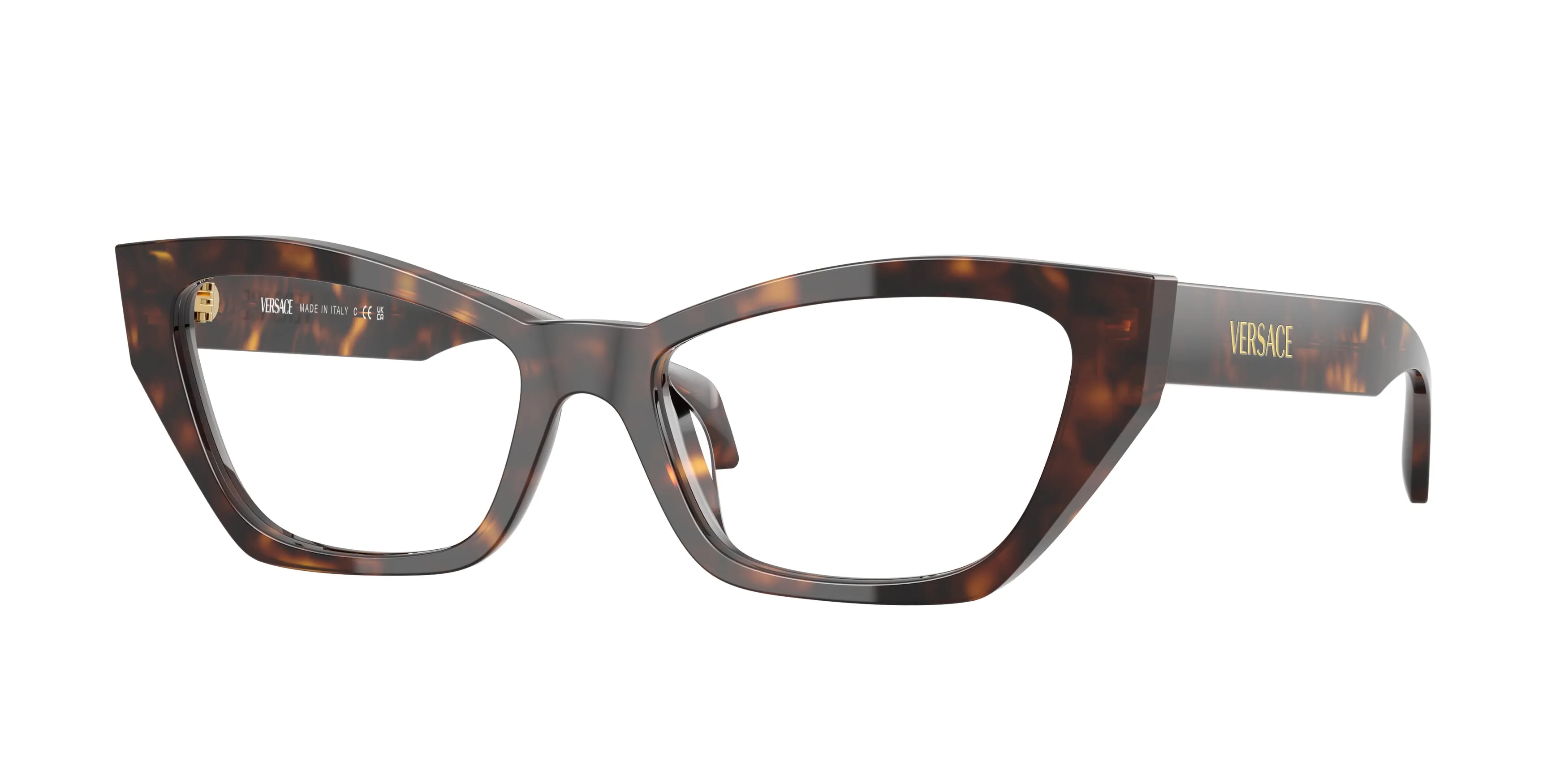 Versace VE3373U 108 Montature da vista Acetato Marrone Cat Eye Normale - immagine 1
