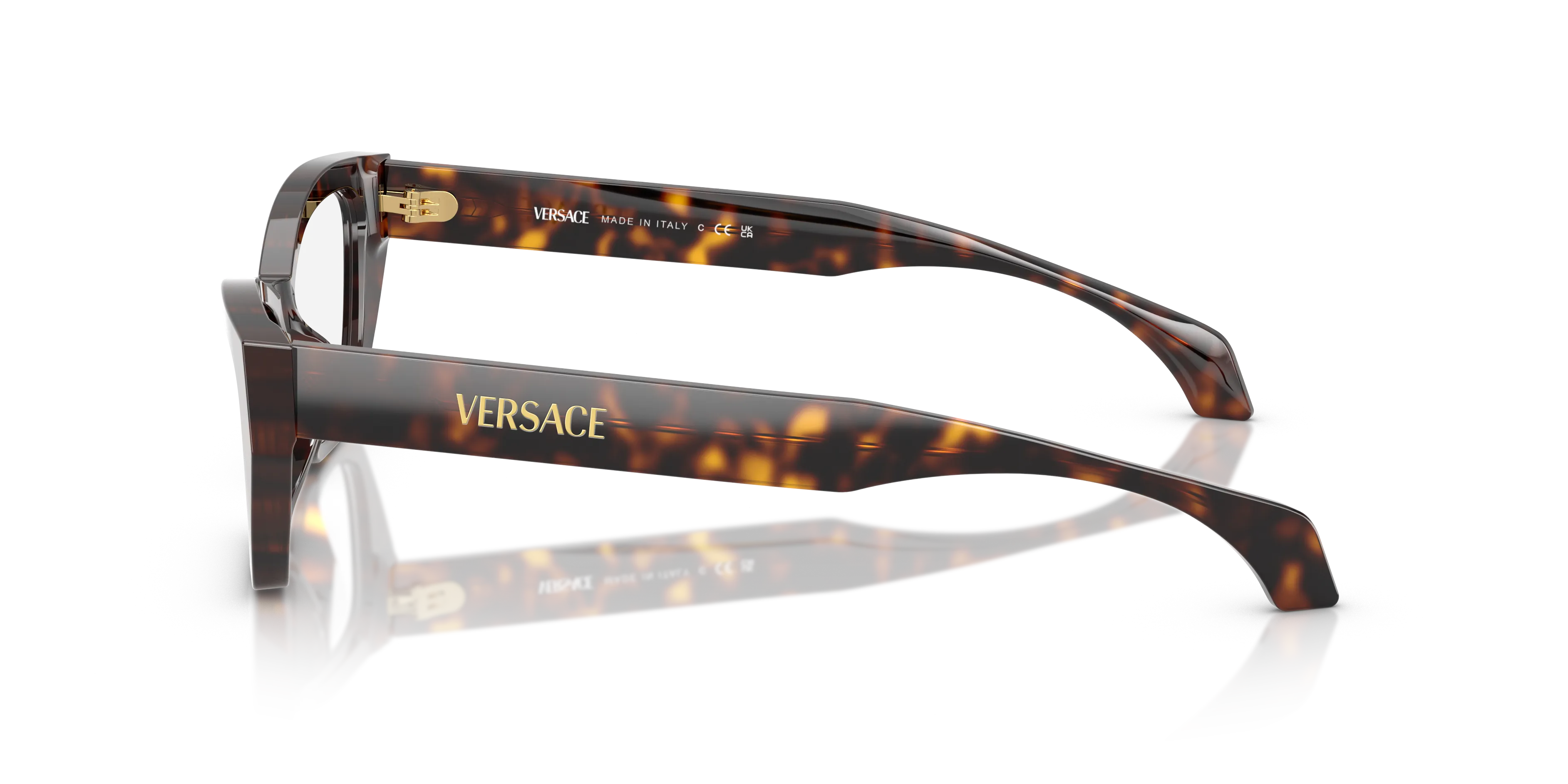 Versace VE3373U 108 Montature da vista Acetato Marrone Cat Eye Normale - immagine 4