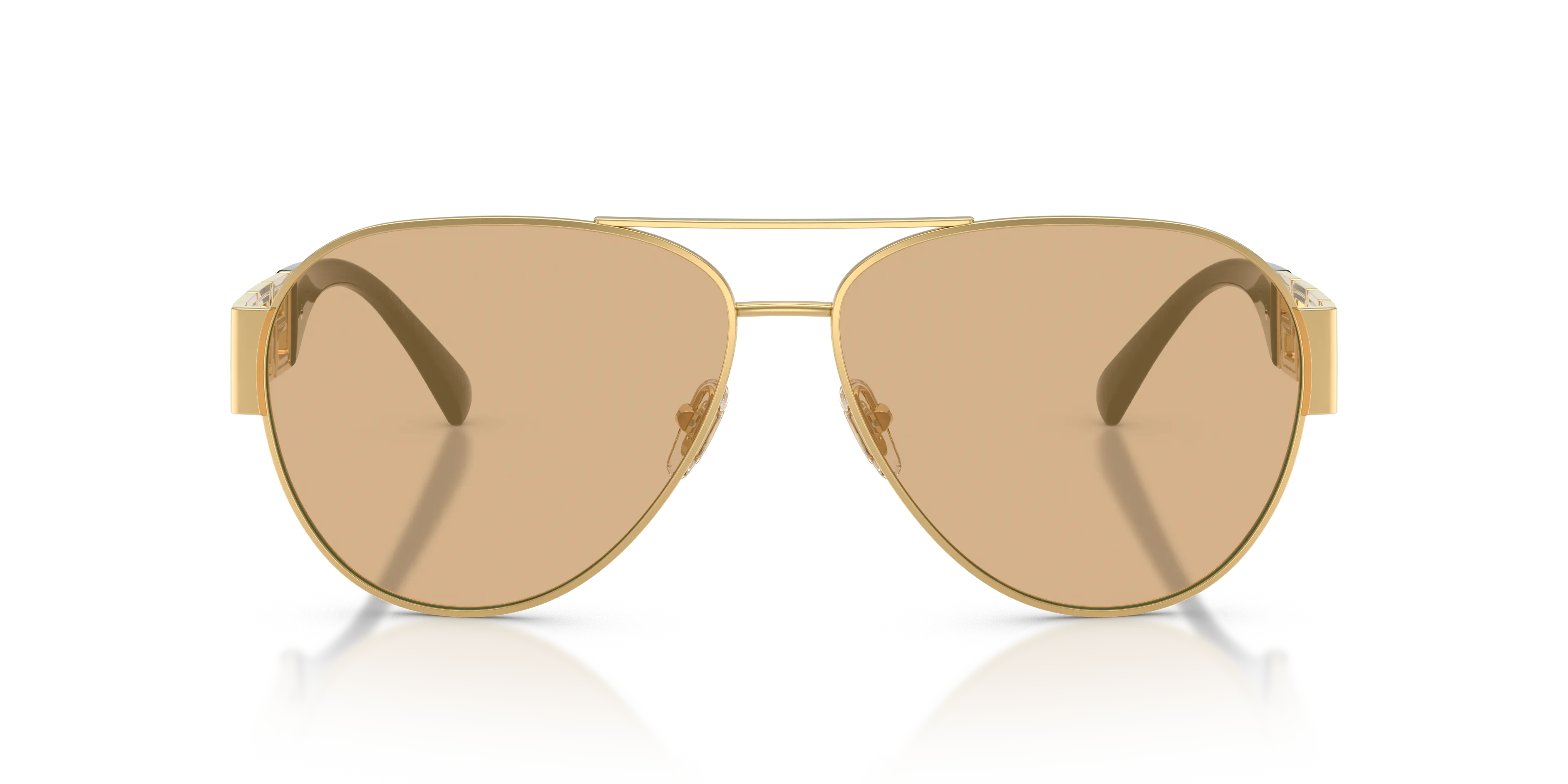 Versace VE2289 1002D8 Occhiali da sole Metallo Oro Giallo Pilot Normale - immagine 3