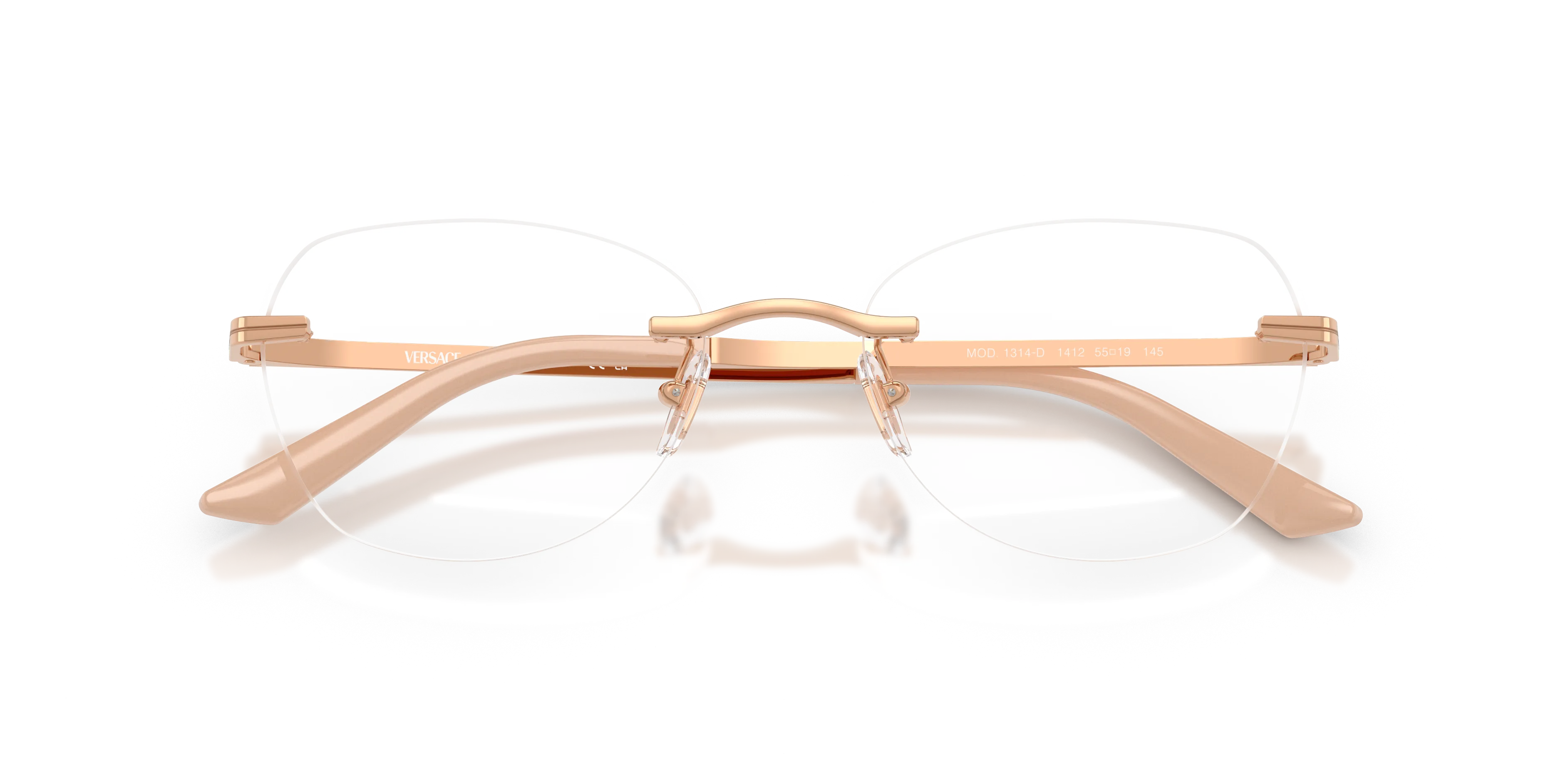 Versace VE1314D 1412 Montature da vista Metallo Oro Geometrica Normale - immagine 2