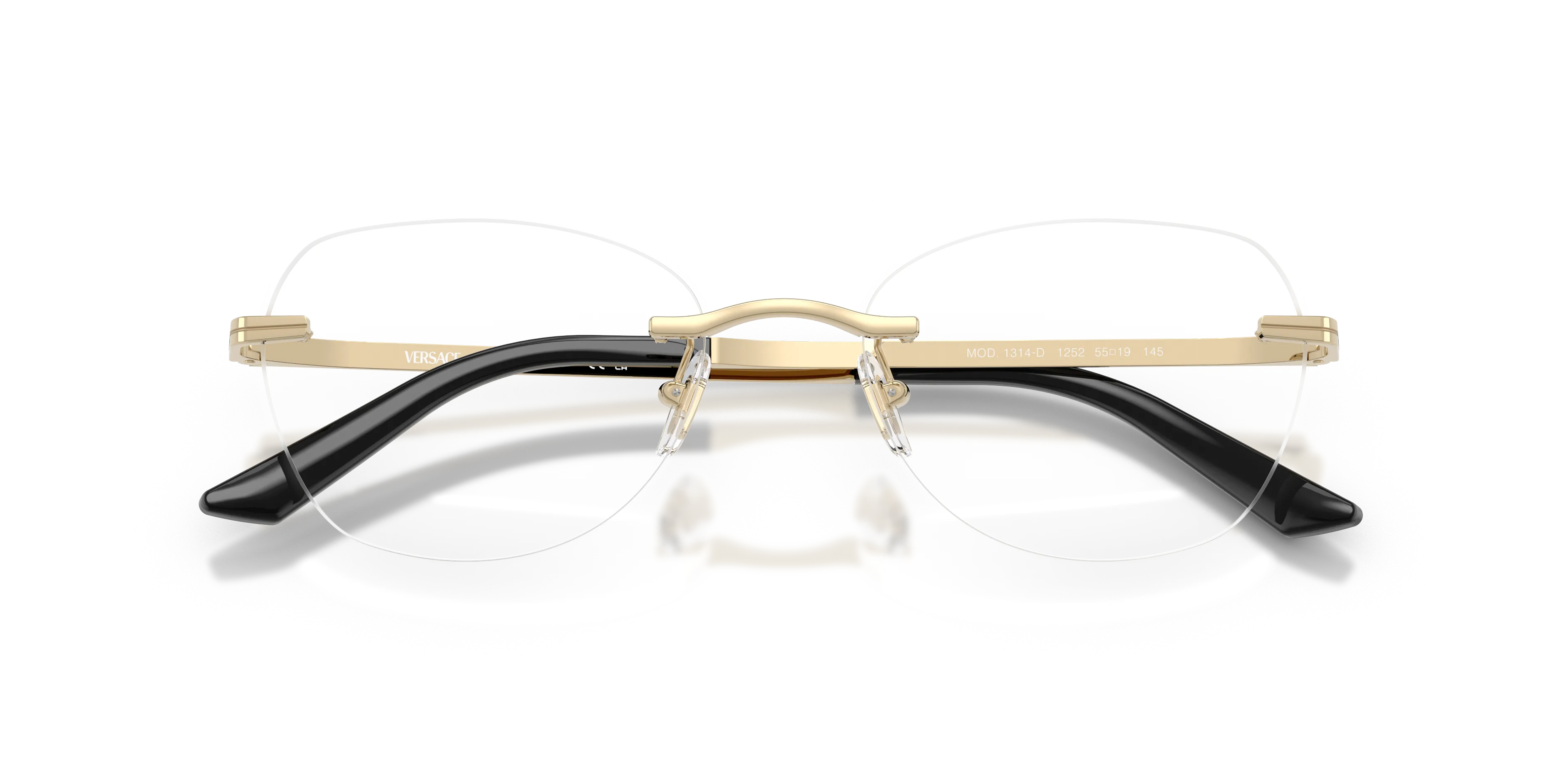 Versace VE1314D 1252 Montature da vista Metallo Oro Geometrica Normale - immagine 2
