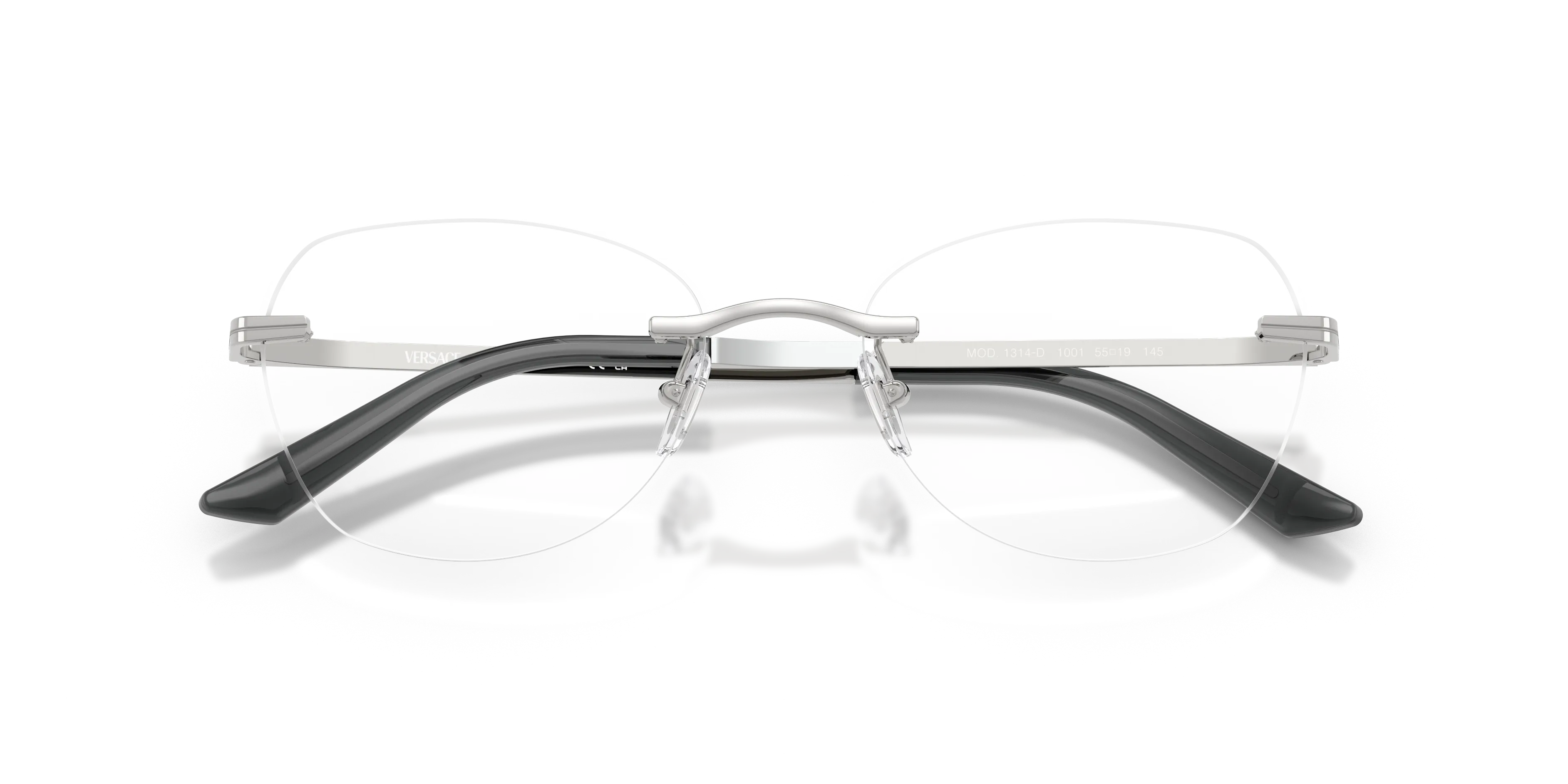 Versace VE1314D 1001 Montature da vista Metallo Argento Geometrica Normale - immagine 2