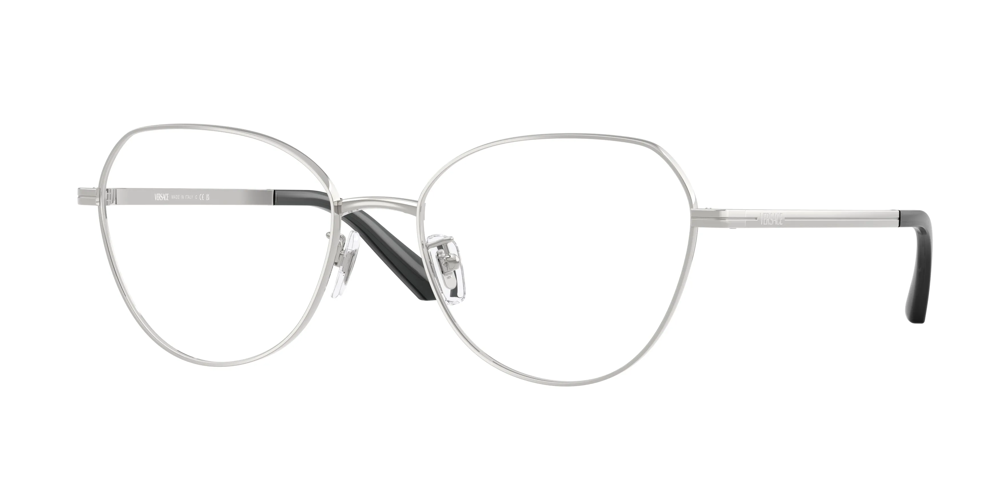 Versace VE1313D 1001 Montature da vista Metallo Argento Pantos Normale - immagine 1
