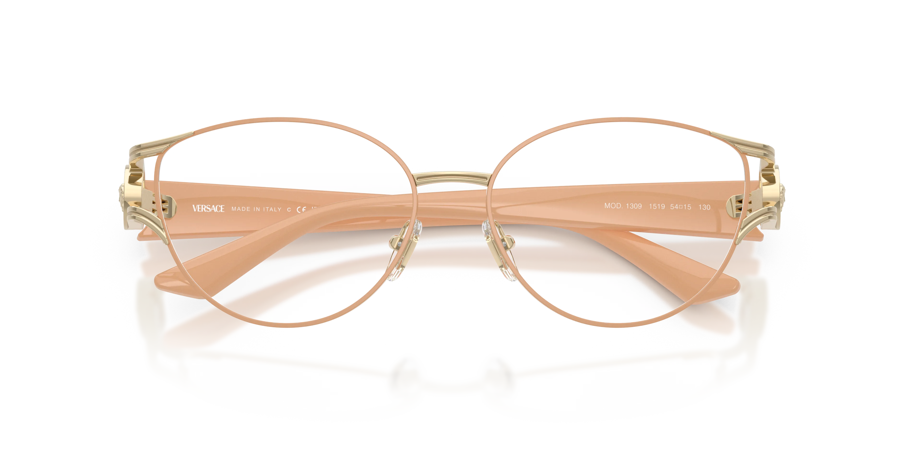 Versace VE1309 1519 Montature da vista Metallo Oro Cat Eye Normale - immagine 2