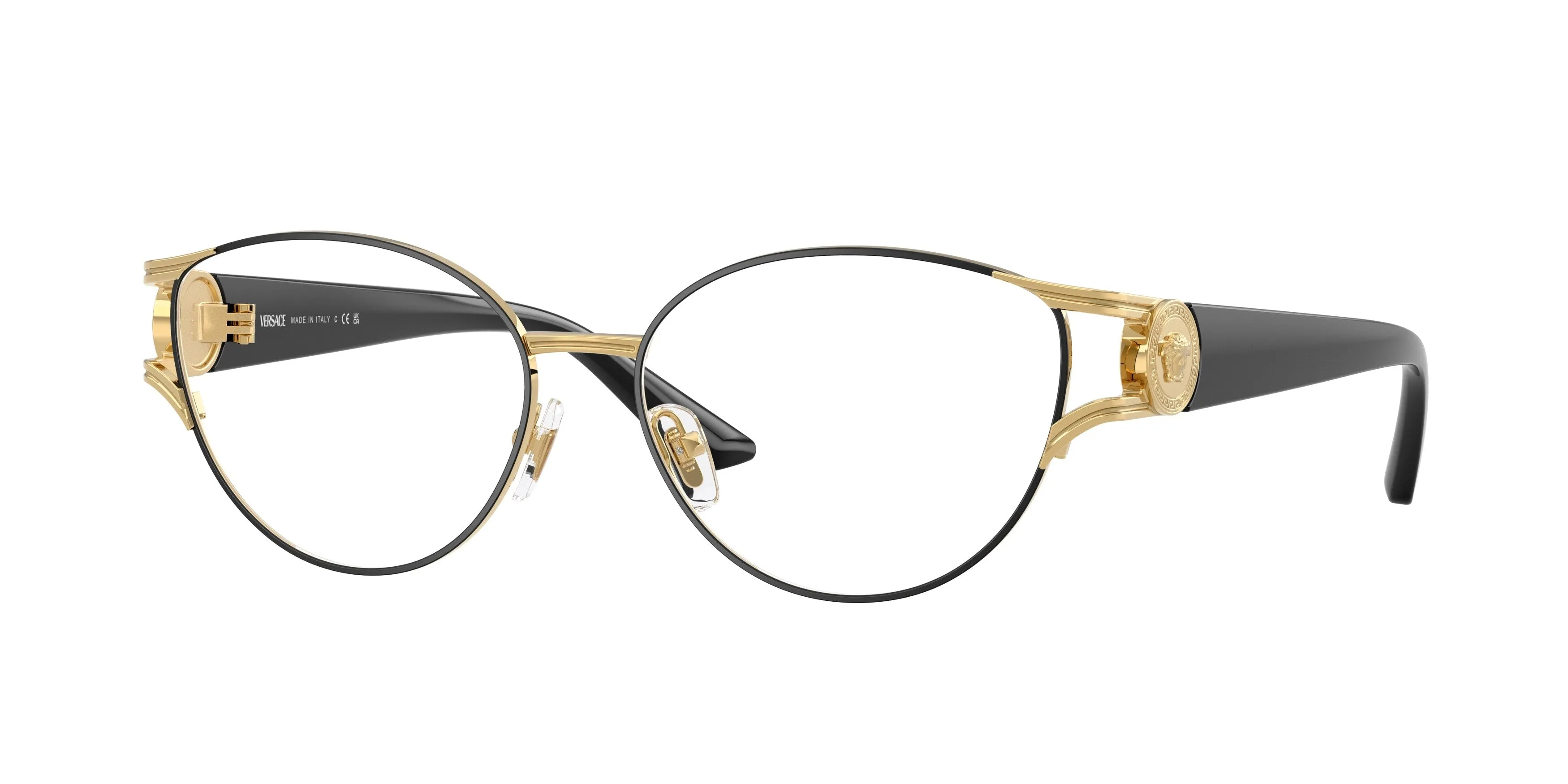 Versace VE1309 1436 Montature da vista Metallo Nero Cat Eye Normale - immagine 1