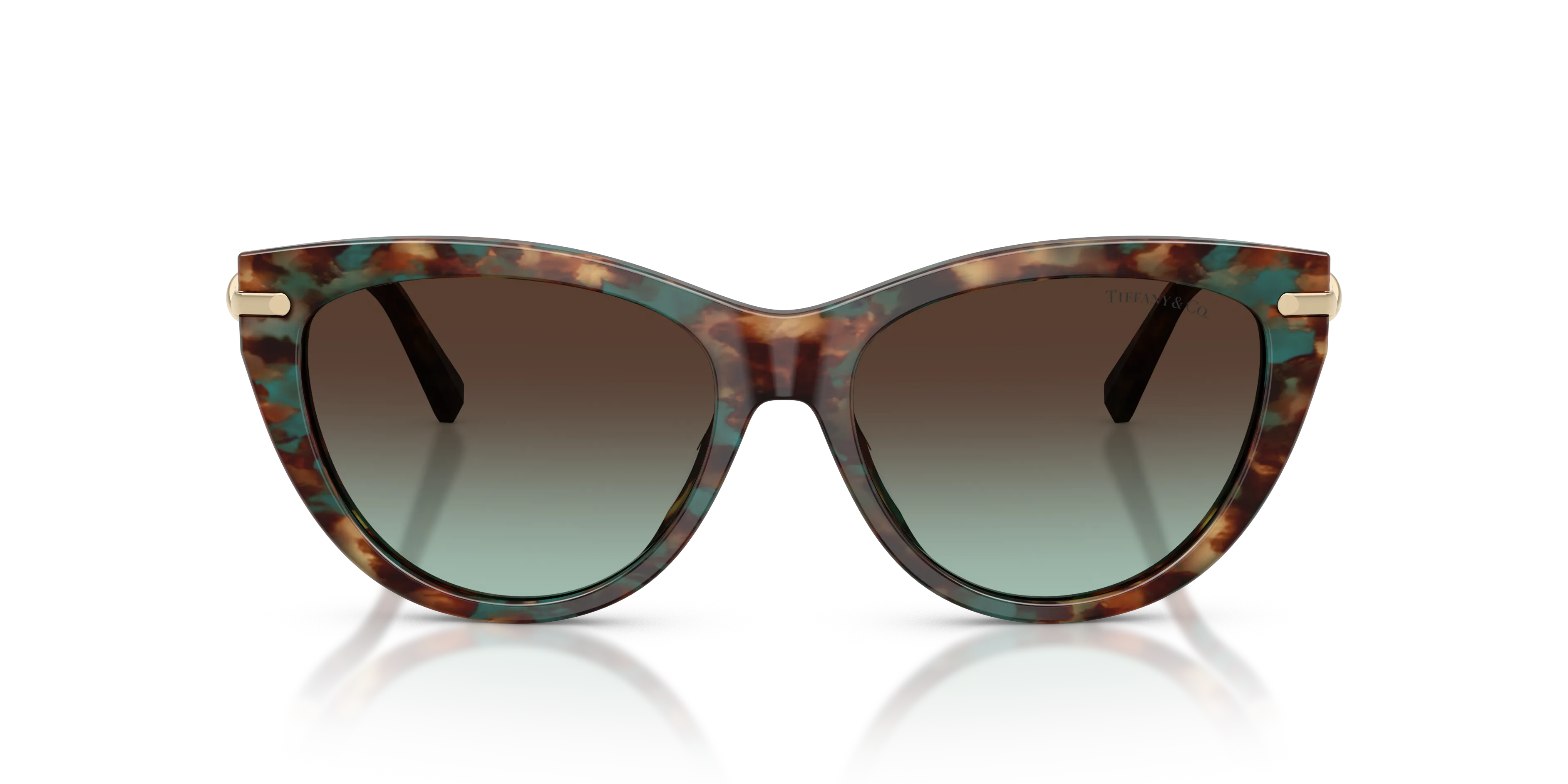 Tiffany TF4253 84425D Occhiali da sole Acetato Tartaruga Cat Eye Normale Sfumato - immagine 3