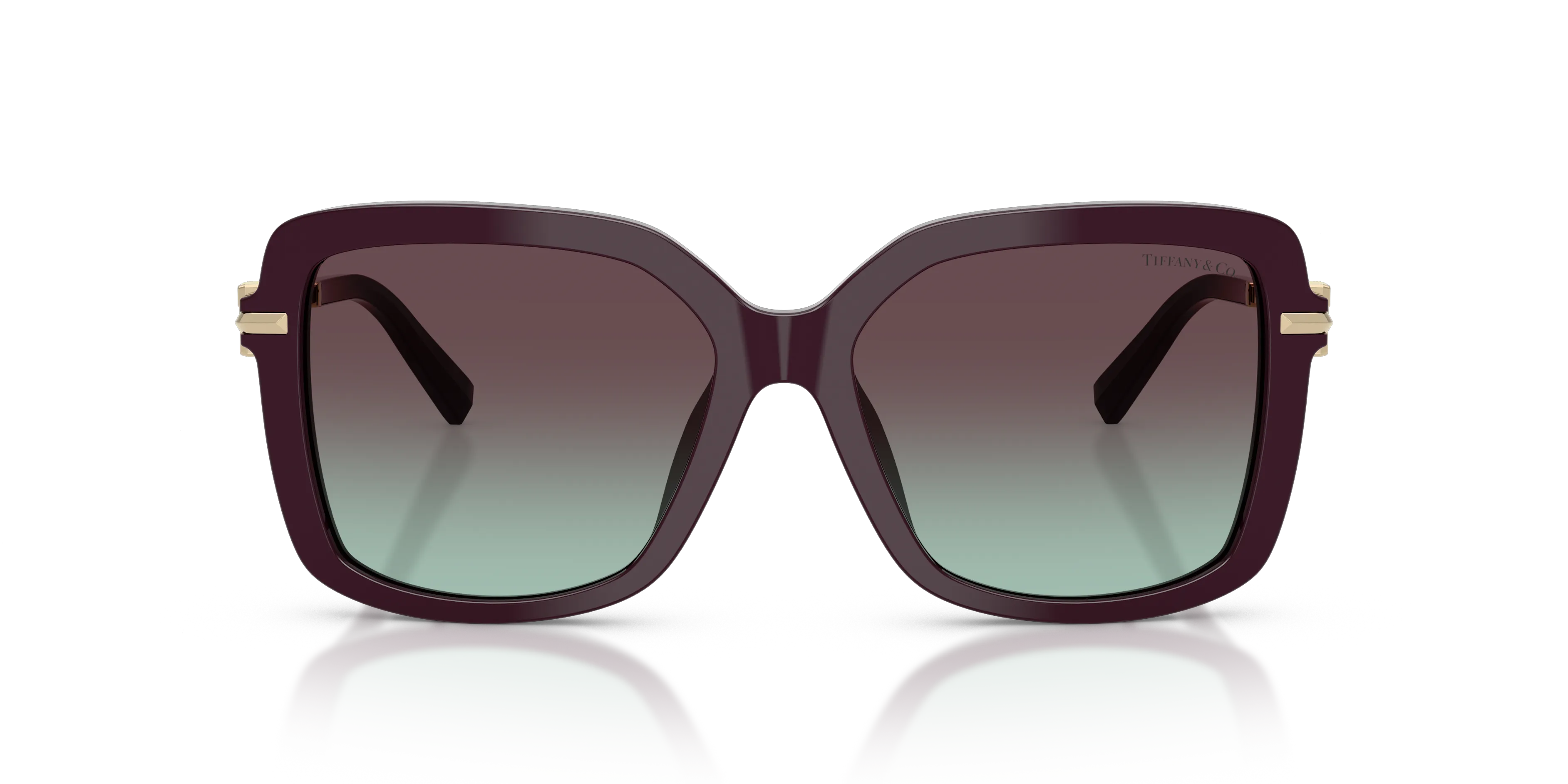 Tiffany TF4252B 8427V7 Occhiali da sole Acetato Nero Squadrata Normale Sfumato - immagine 3