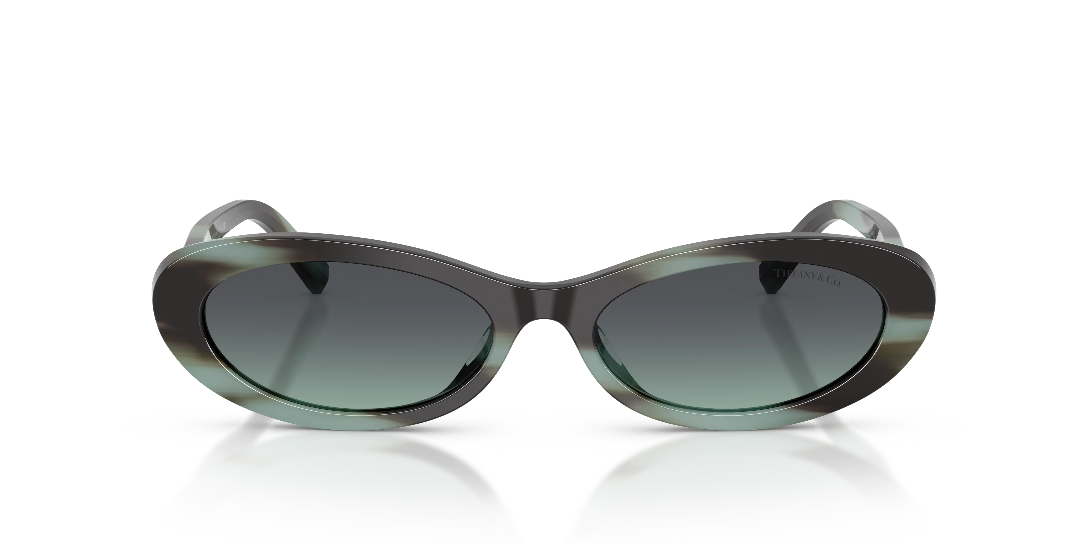 Tiffany TF4250 84432G Occhiali da sole Acetato Tartaruga Rotonda Normale - immagine 3