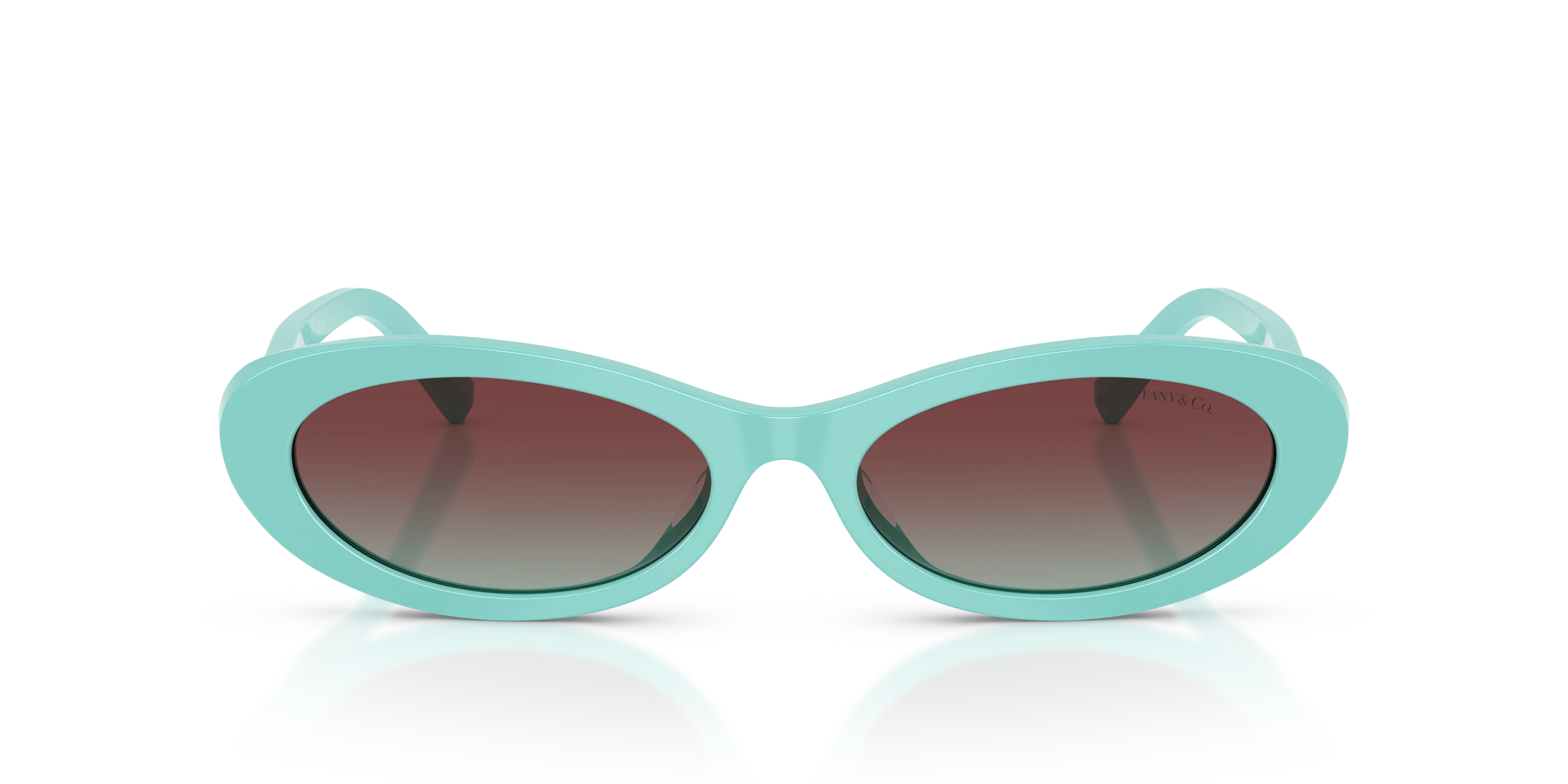Tiffany TF4250 8388V5 Occhiali da sole Acetato Blu Rotonda Normale Sfumato - immagine 3