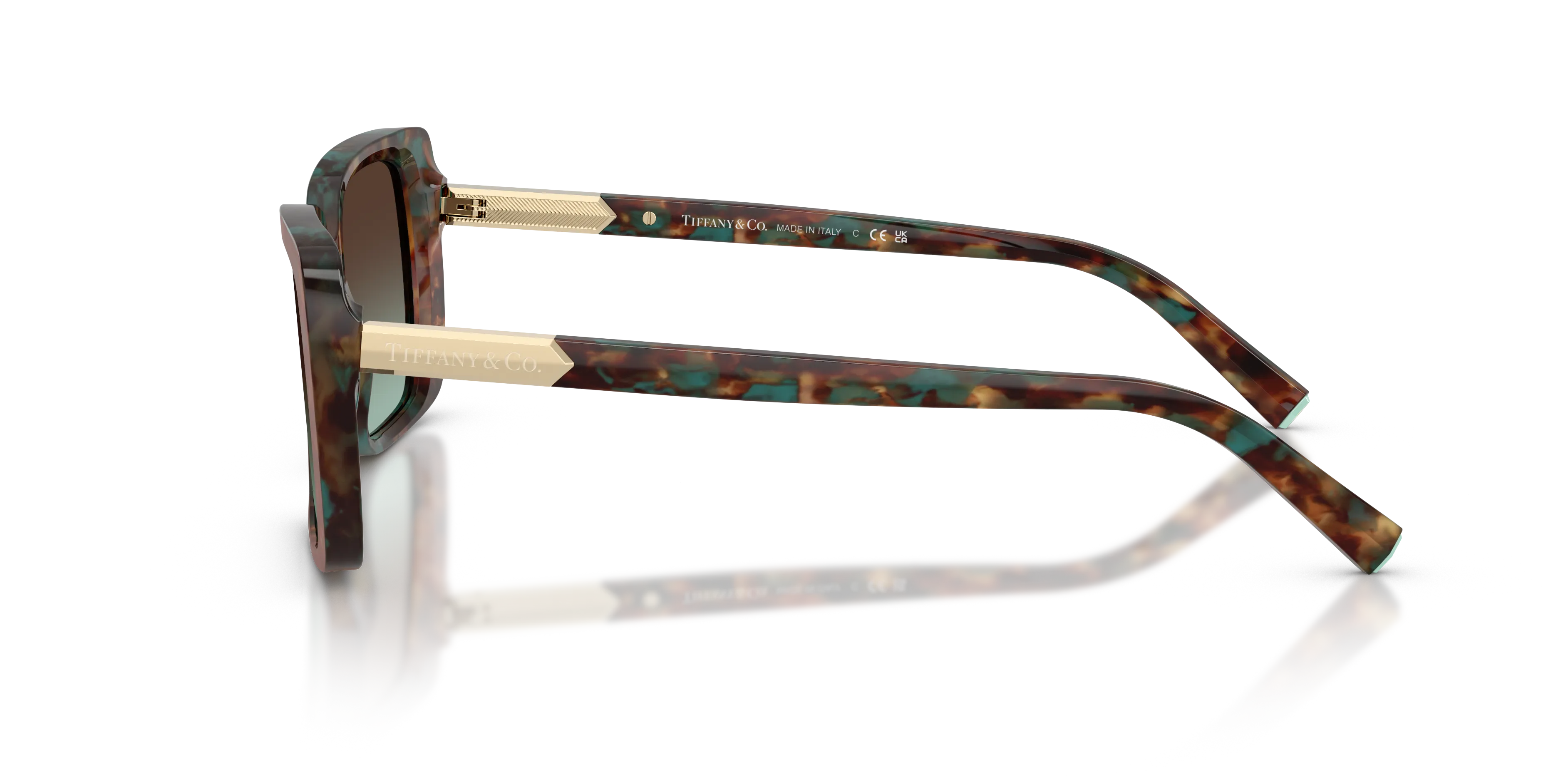 Tiffany TF4249 84425D Occhiali da sole Acetato Tartaruga Squadrata Normale Sfumato - immagine 4