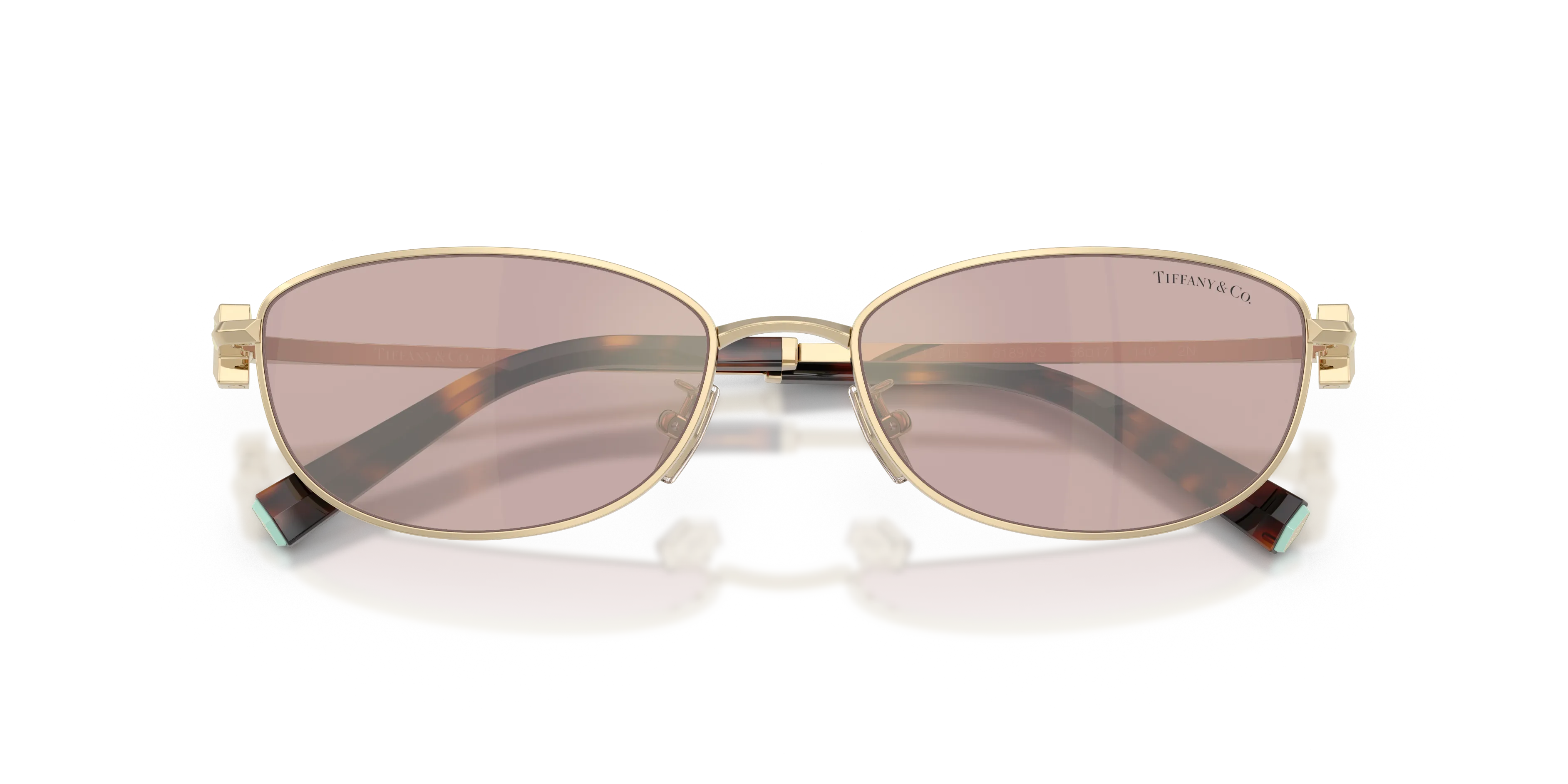 Tiffany TF3115 6189VS Occhiali da sole Acciaio Oro Rotonda Normale Specchiato - immagine 2