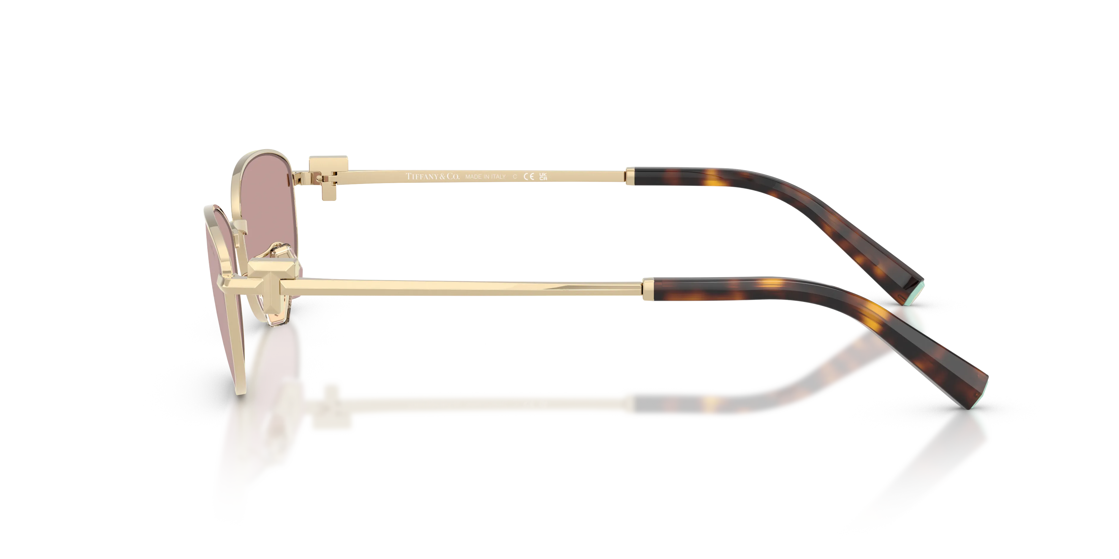 Tiffany TF3115 6189VS Occhiali da sole Acciaio Oro Rotonda Normale Specchiato - immagine 4