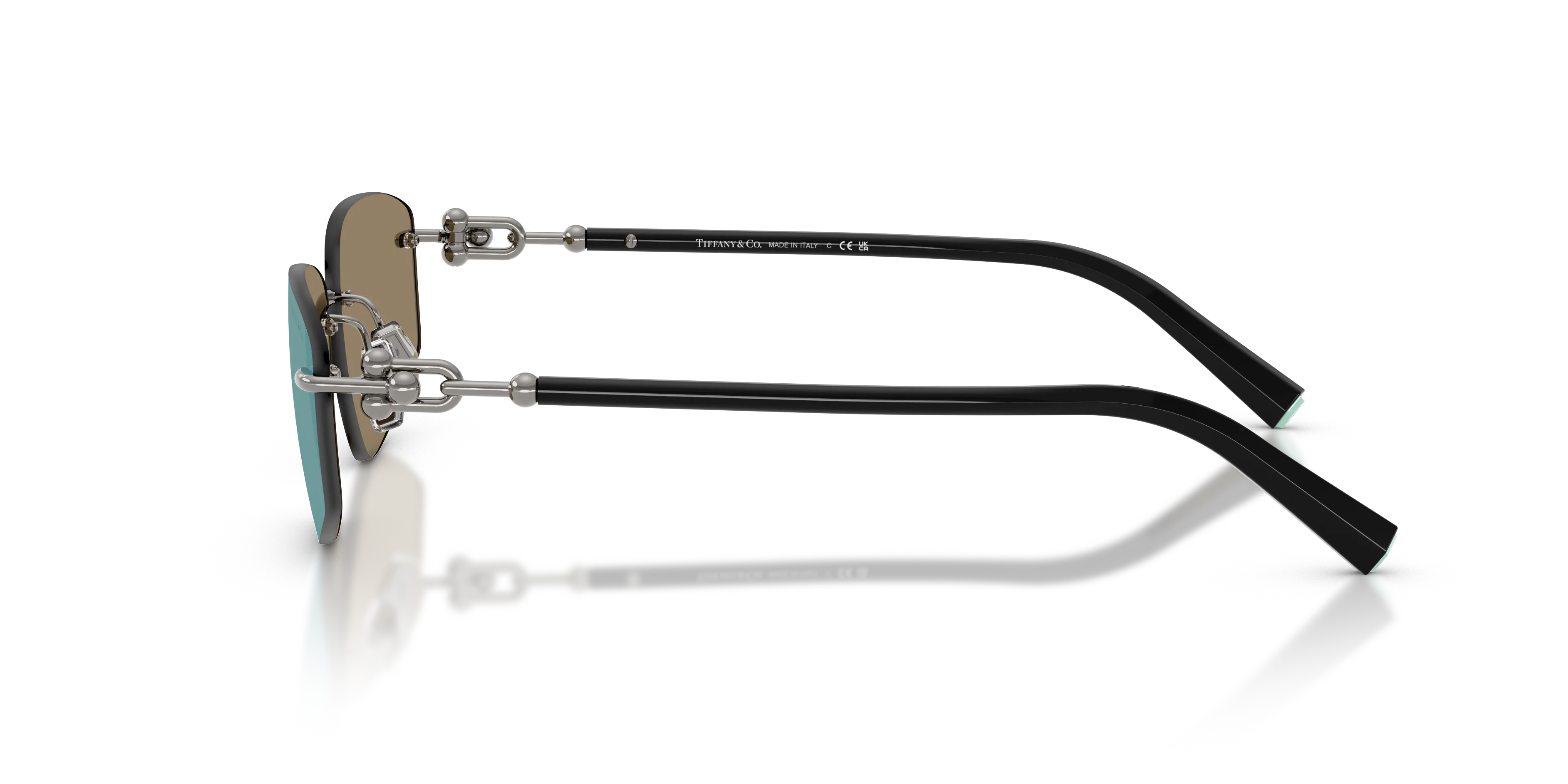 Tiffany TF3114 600325 Occhiali da sole Metallo Grigio Geometrica Specchiate - immagine 4