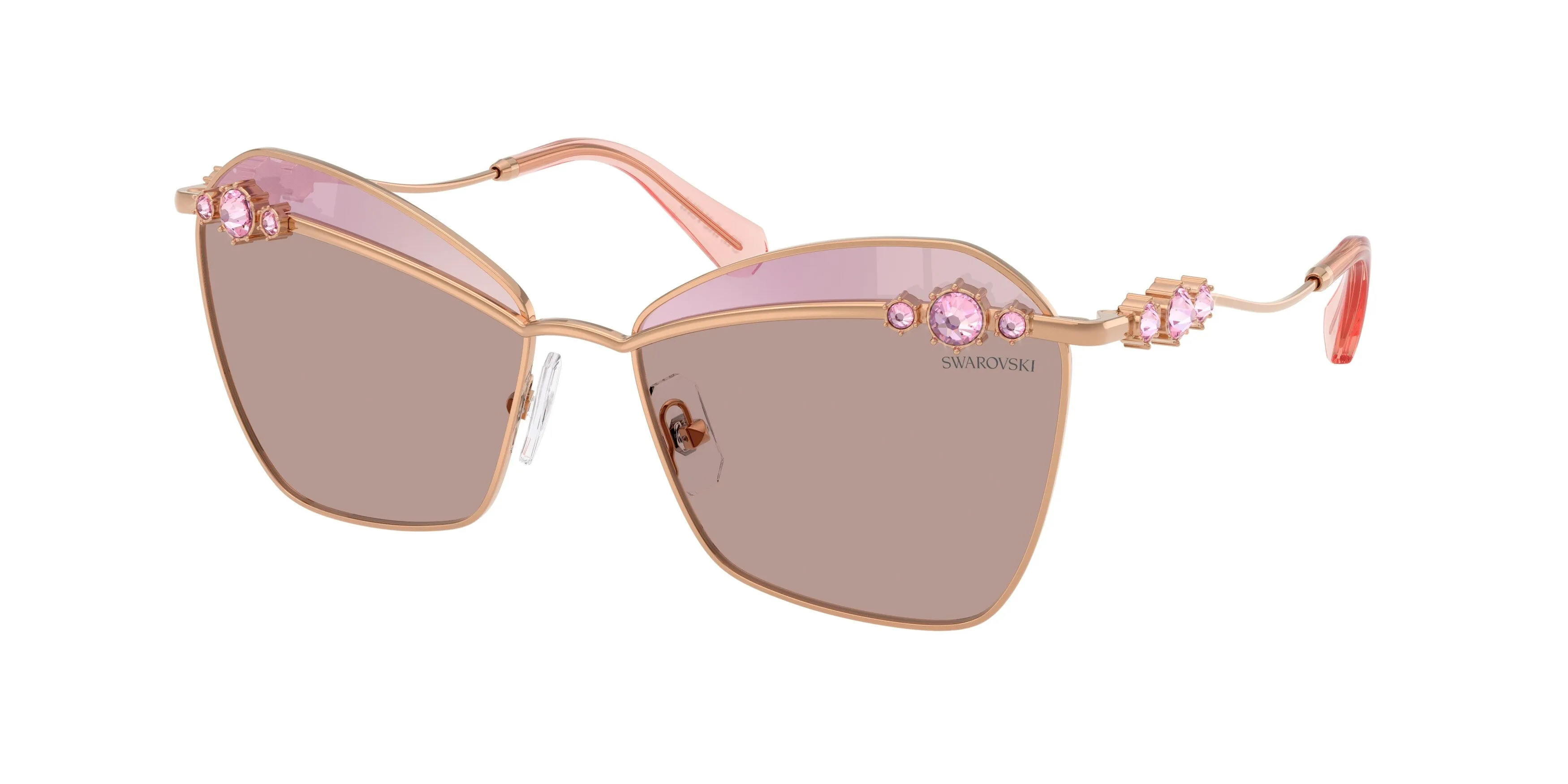 Swarovski SK7040 401461 Occhiali da sole Metallo Oro Farfalla Normale - immagine 1