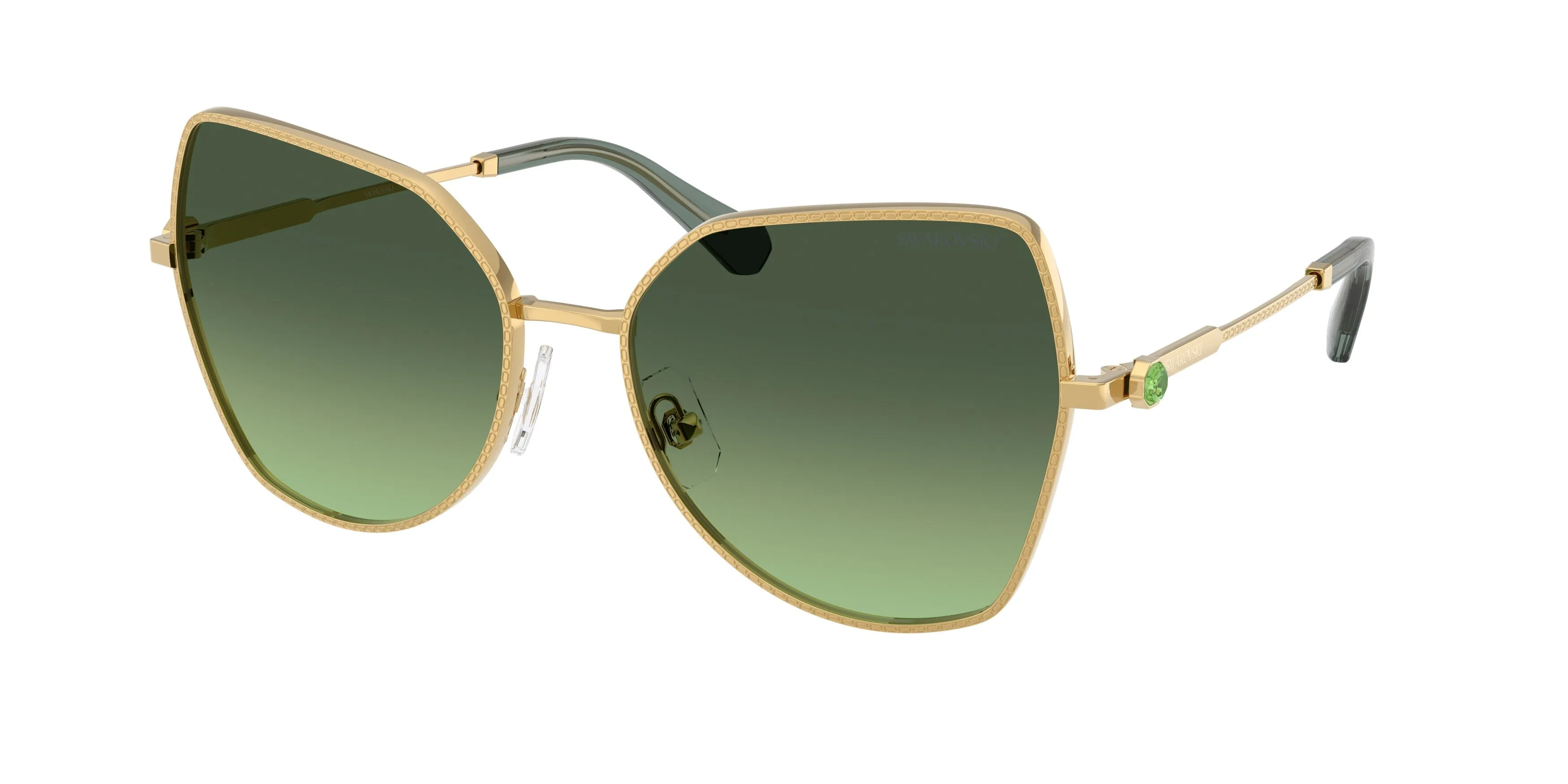 Swarovski SK7037 40172A Occhiali da sole Metallo Oro Farfalla Normale Sfumato - immagine 1
