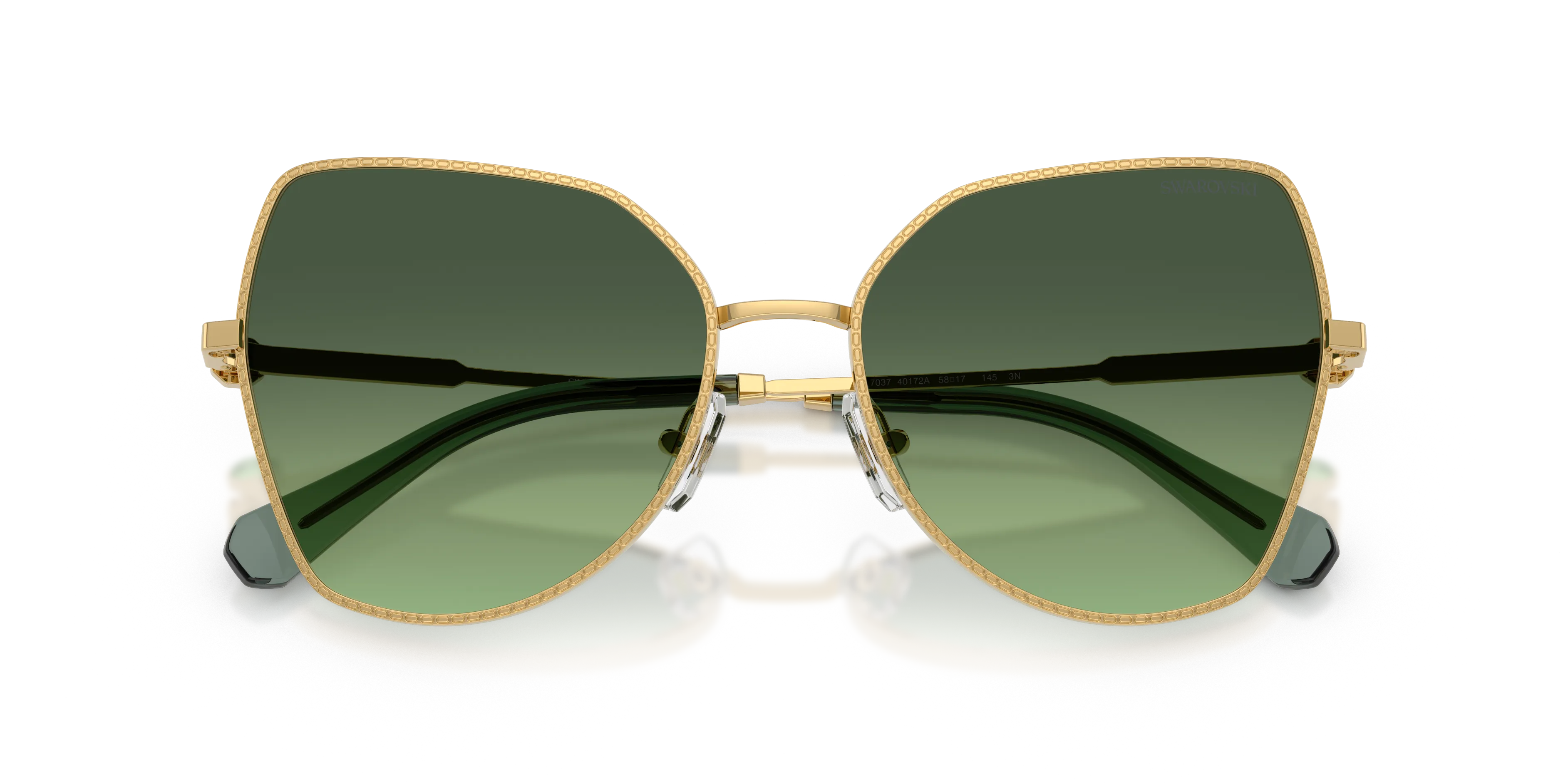 Swarovski SK7037 40172A Occhiali da sole Metallo Oro Farfalla Normale Sfumato - immagine 2