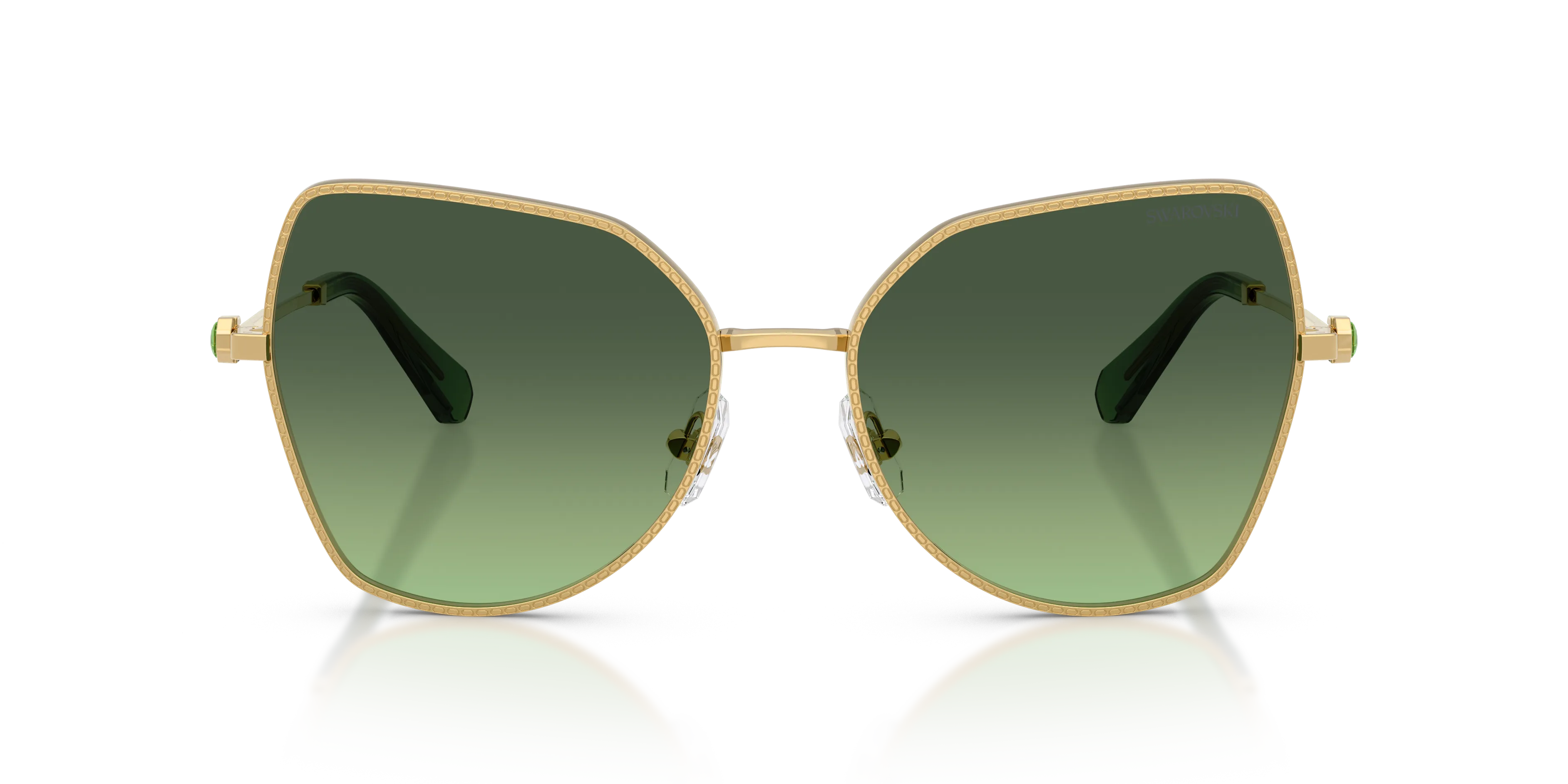 Swarovski SK7037 40172A Occhiali da sole Metallo Oro Farfalla Normale Sfumato - immagine 3