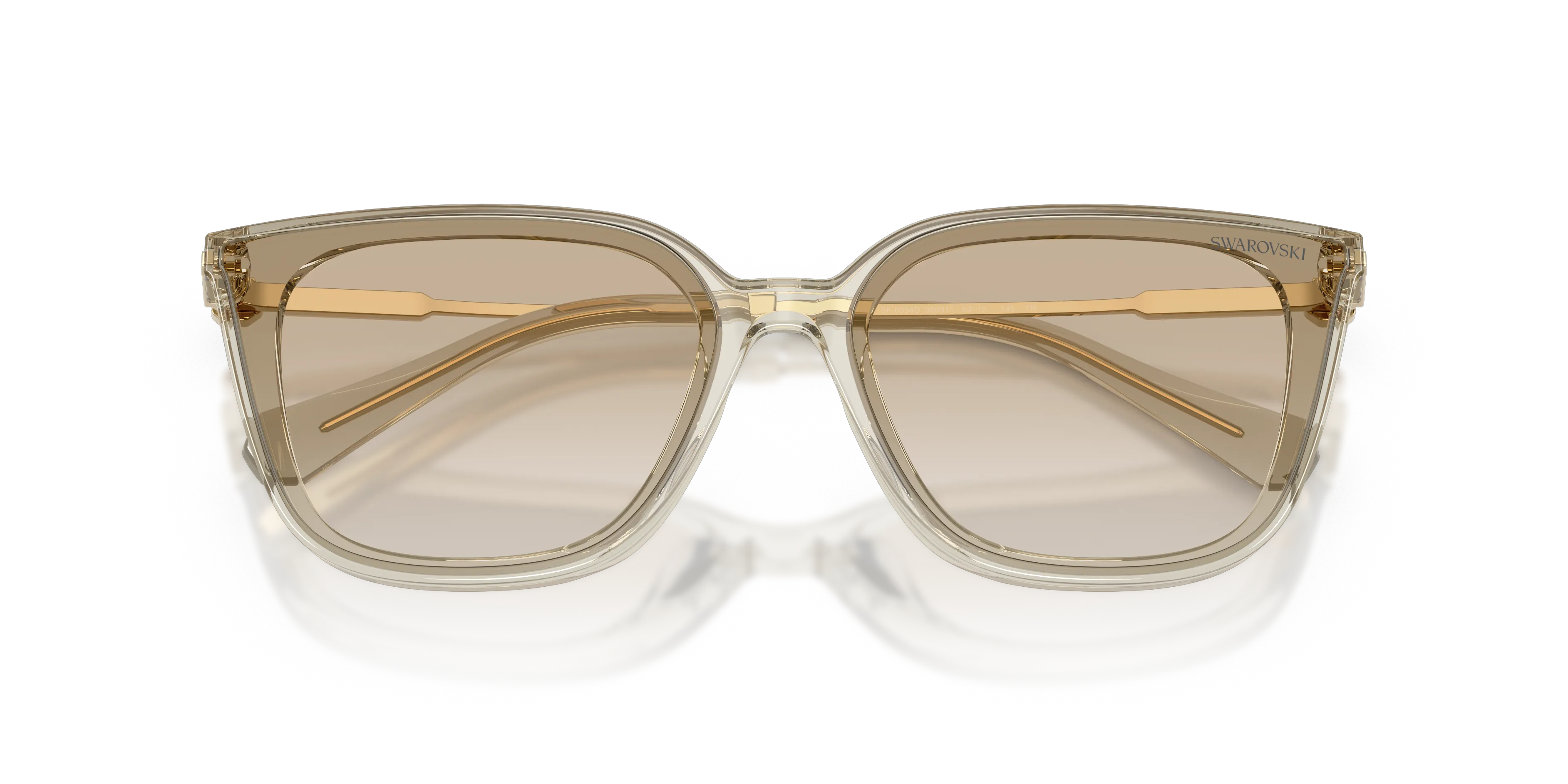 Swarovski SK6054D 300311 Occhiali da sole Acetato Marrone Squadrata Normale Sfumato - immagine 2
