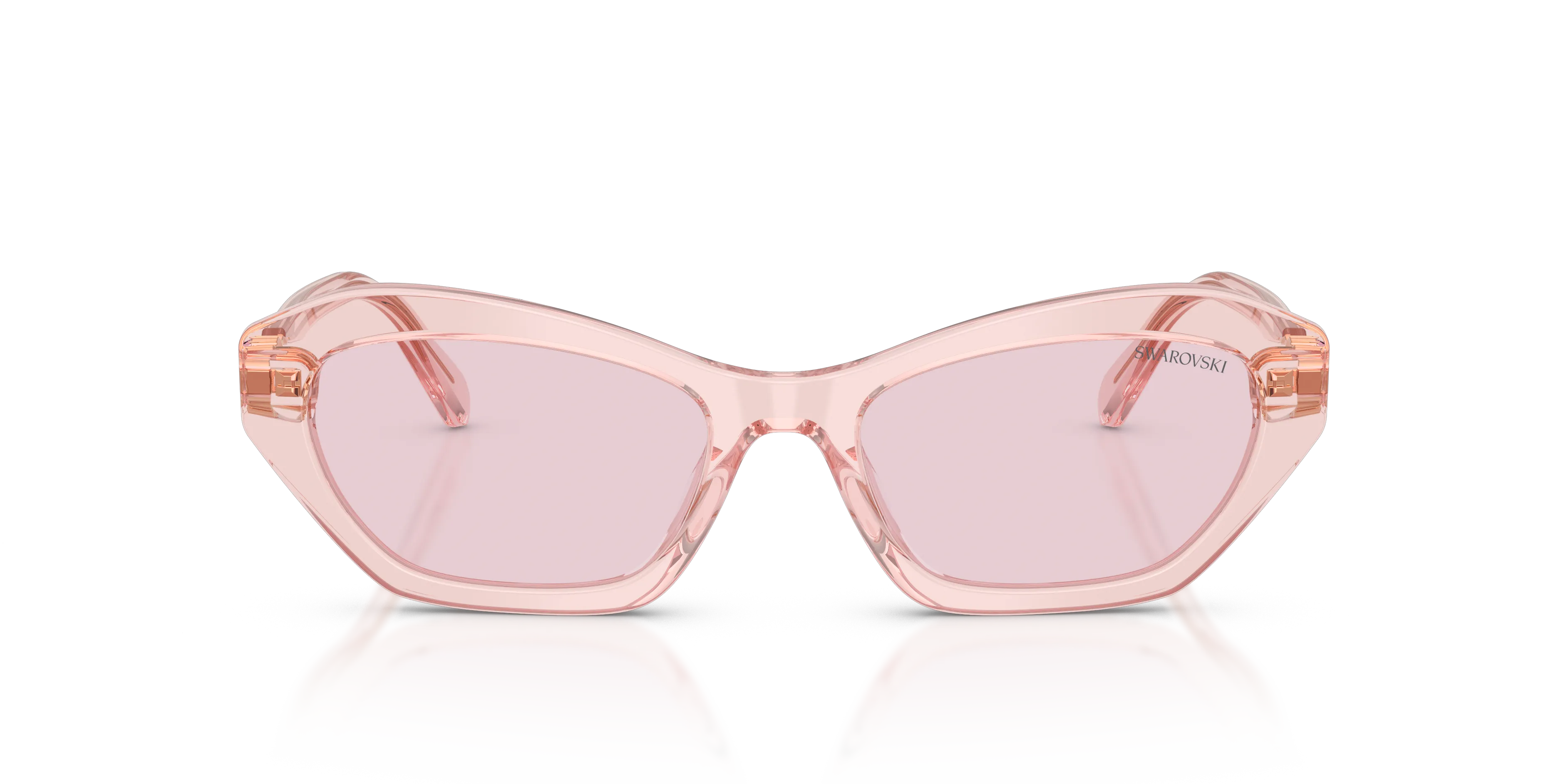 Swarovski SK6048 1070P5 Occhiali da sole Acetato Rosa Cat Eye Fotocromatiche - immagine 3