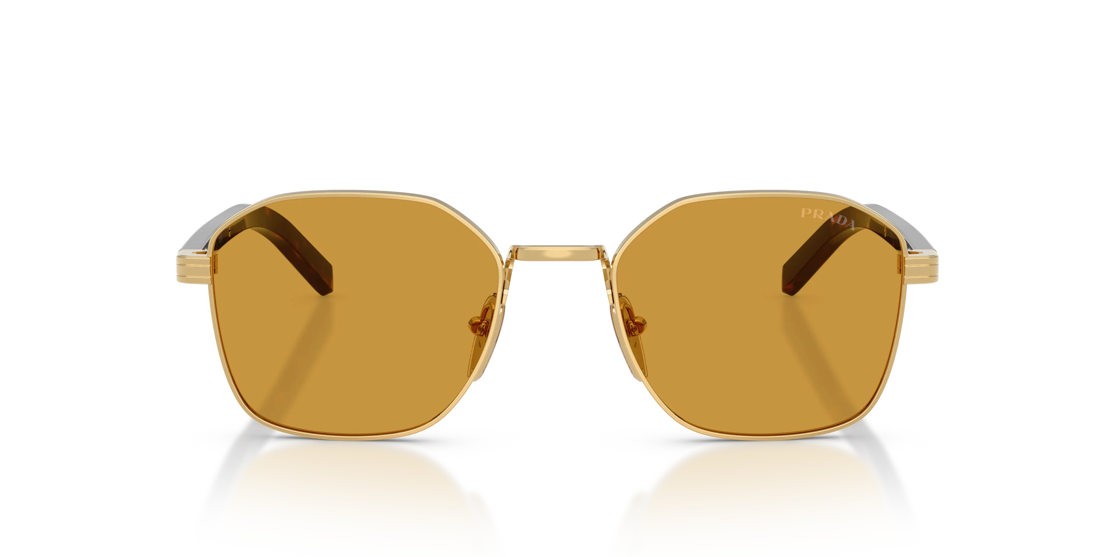 Prada PR C50S 5AK50P Occhiali da sole Acciaio Oro Squadrata Normale - immagine 3